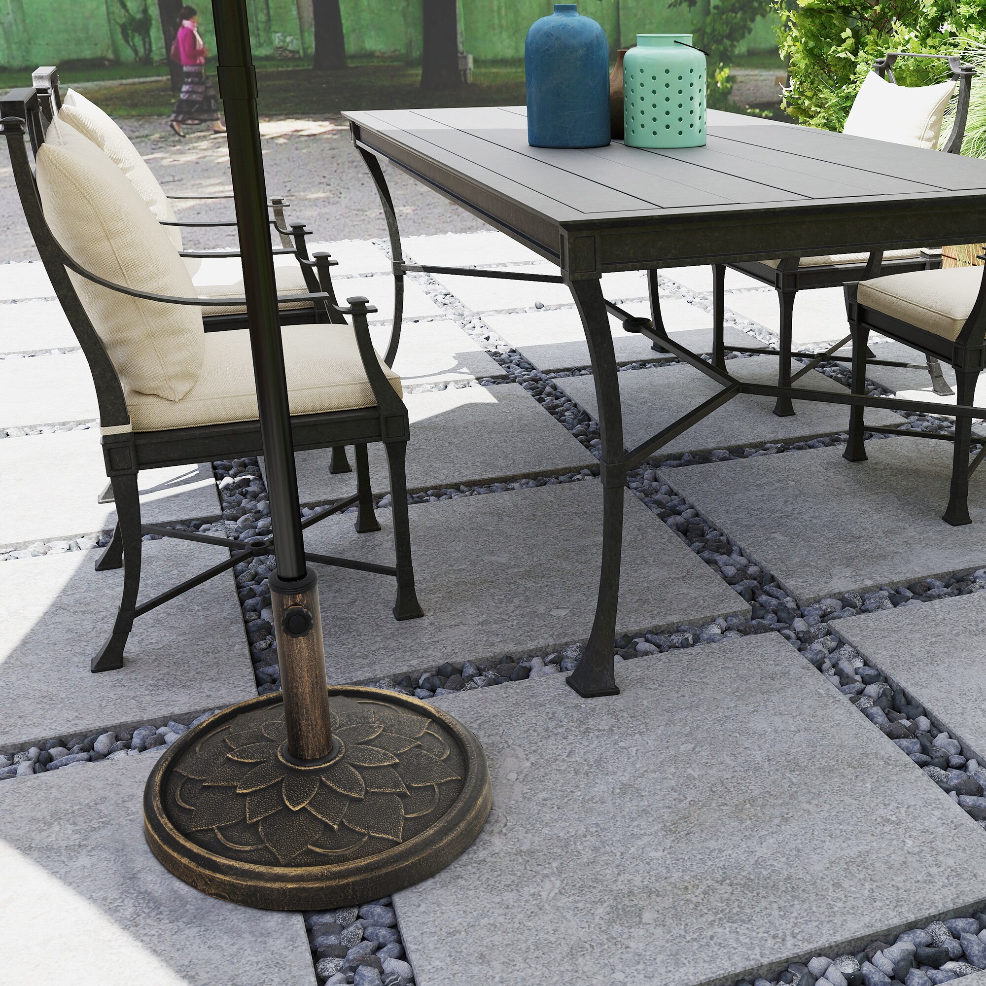 Outsunny 84D-377V00TN Umbrella-Bases - View #5