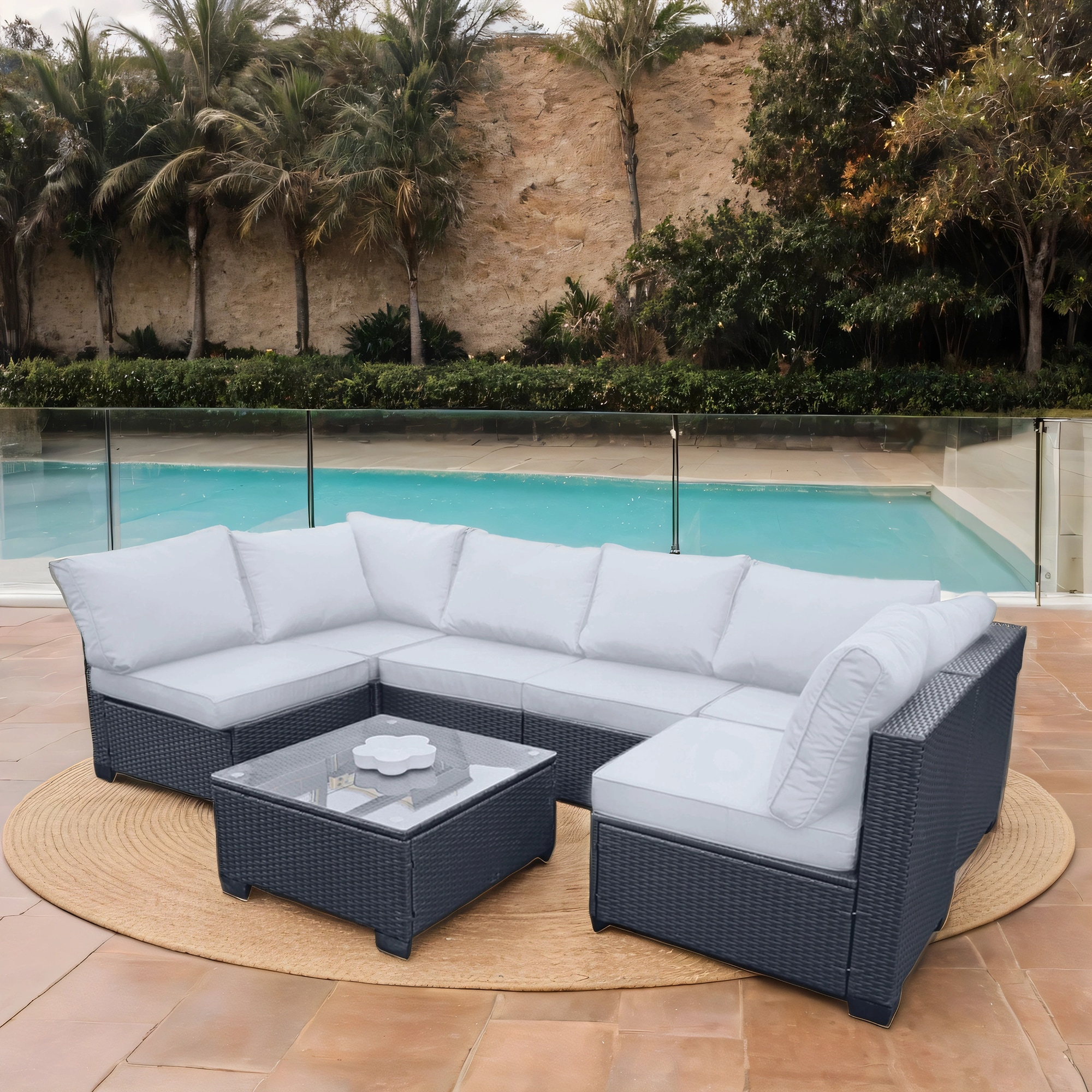 SINOFURN SYA010491BG Patio-Sofas-Daybeds - View #4