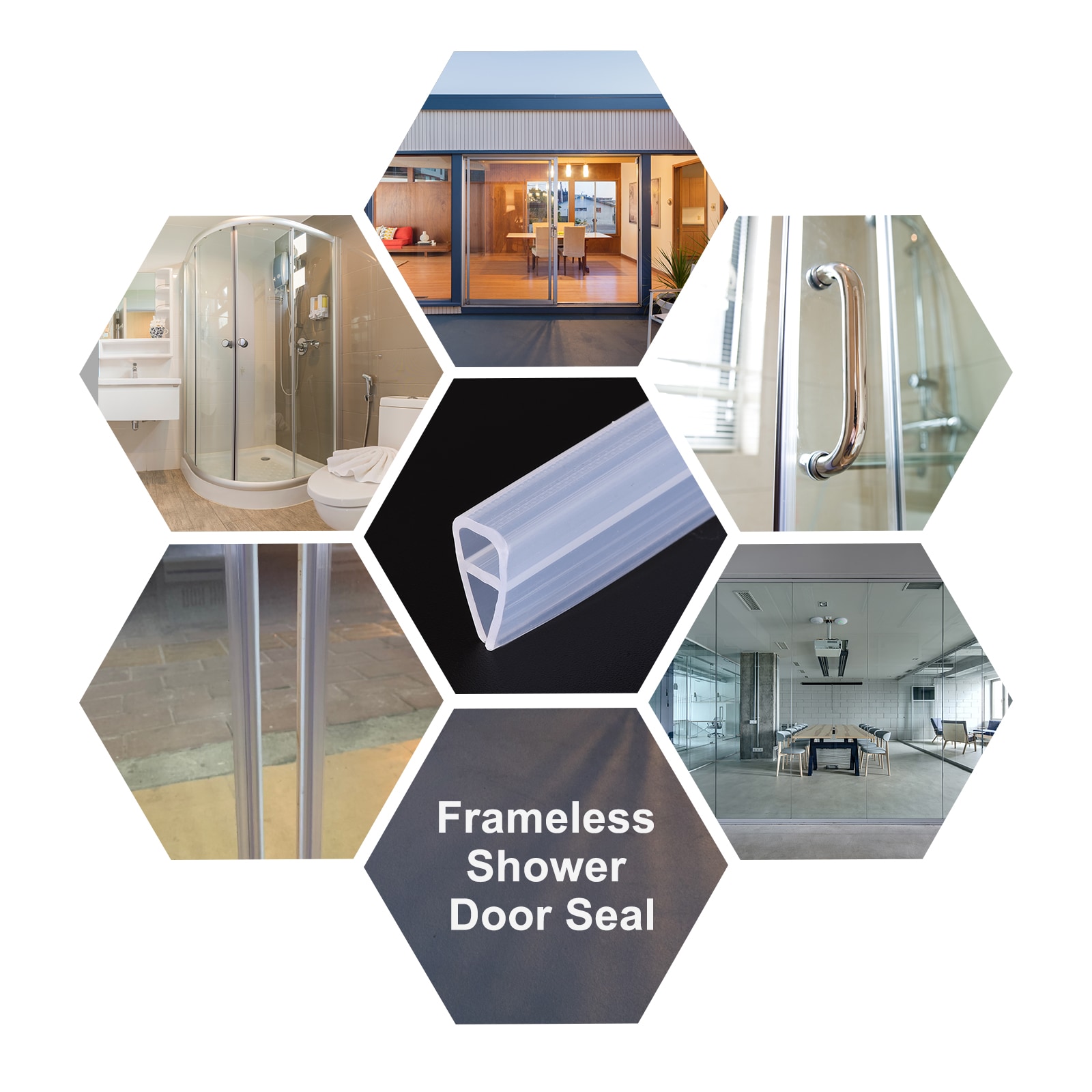 Unique Bargains S25093000UX9234 Tub-Shower-Door-Sweeps - View #5