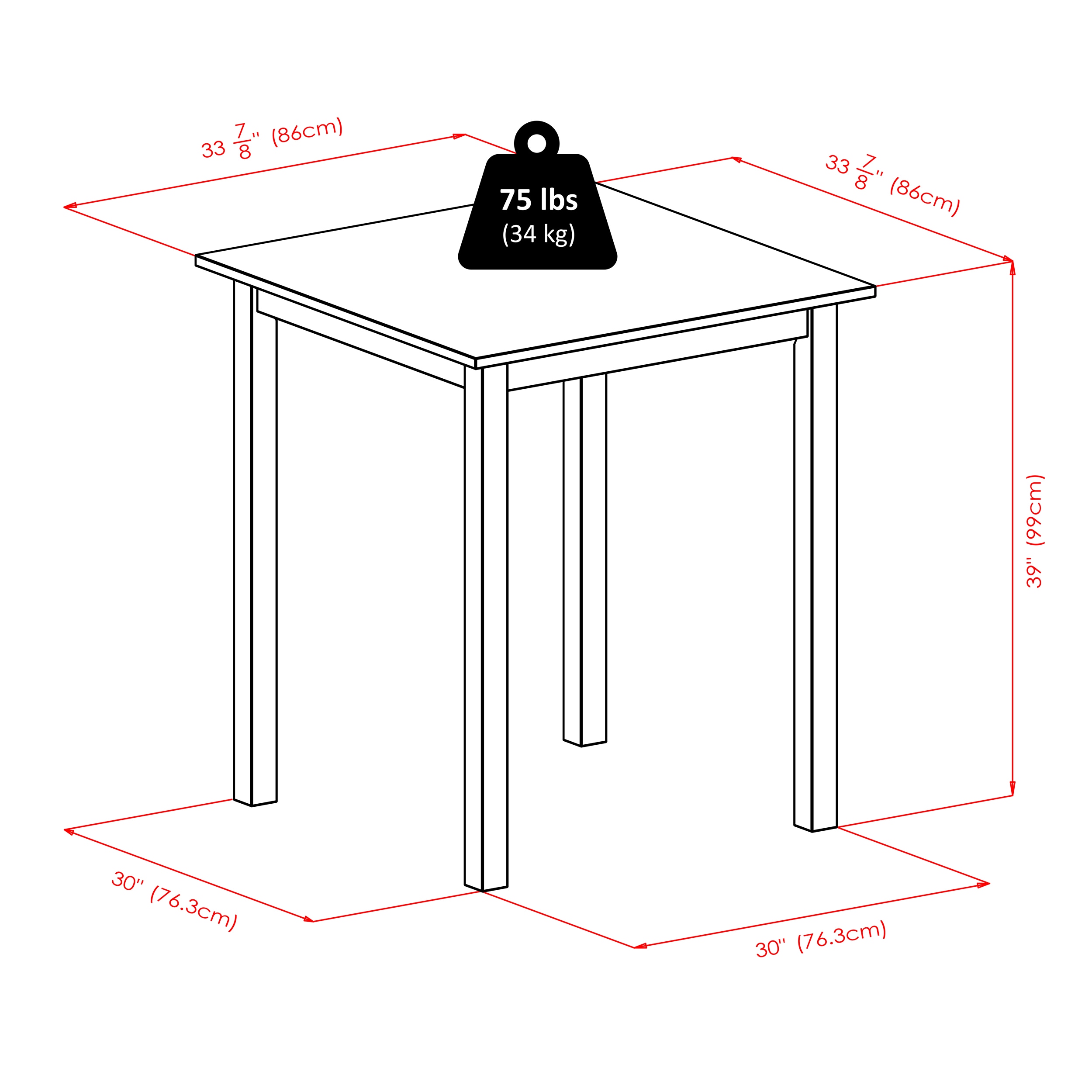 Winsome Wood 94134 Dining-Tables - View #4