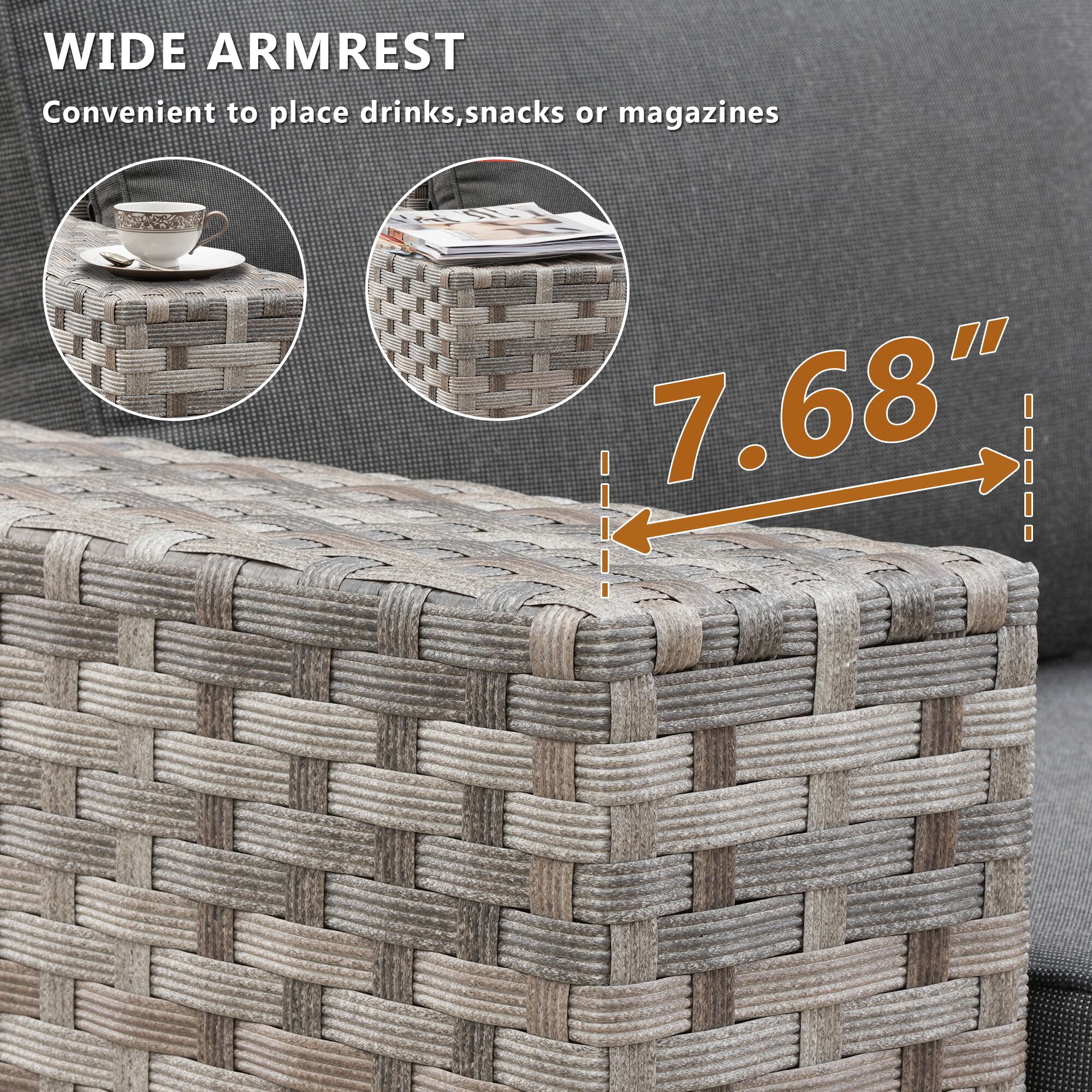 Caodoc L5-YZBBR100-8 Patio-Sofas-Daybeds - View #2