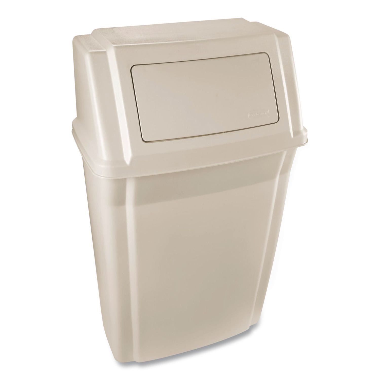 Rubbermaid Commercial Products Slim Jim Wall-Mounted Container 15 gal Plastic Beige