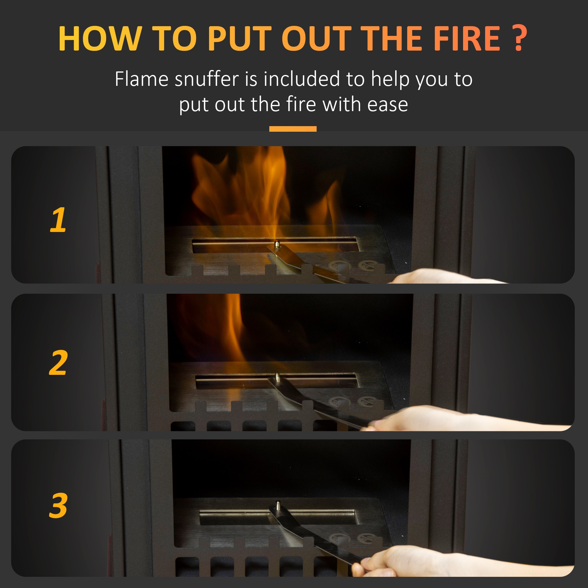 Kahomvis CEM-QP1092-294 Electric-Fireplaces - View #5