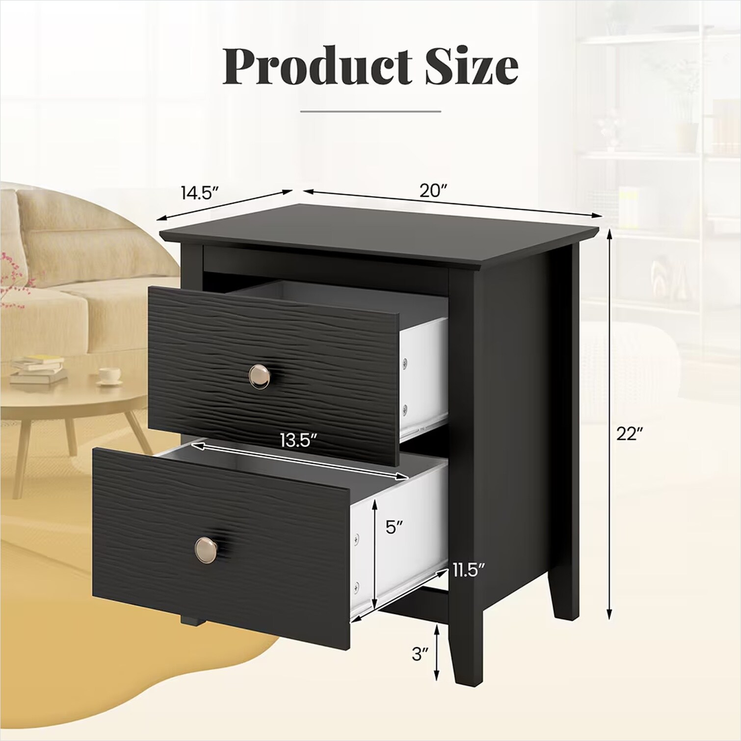 Watnature RLJTLARN2R65 nightstands - View #6