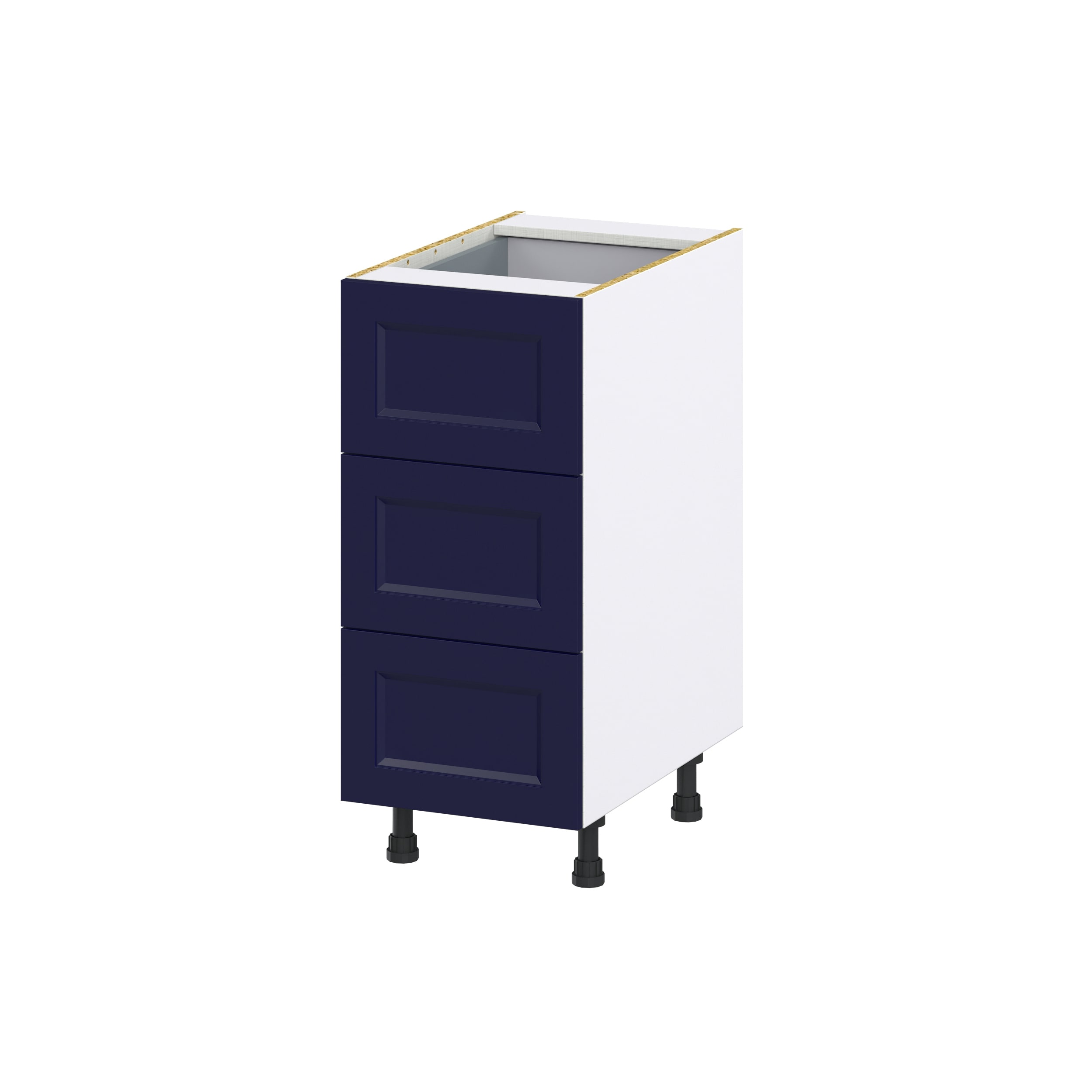 Hugo&Borg Lorette 15-in W x 34.5-in H x 25-in D Navy Blue 2-Drawer Base Fully Assembled Cabinet
