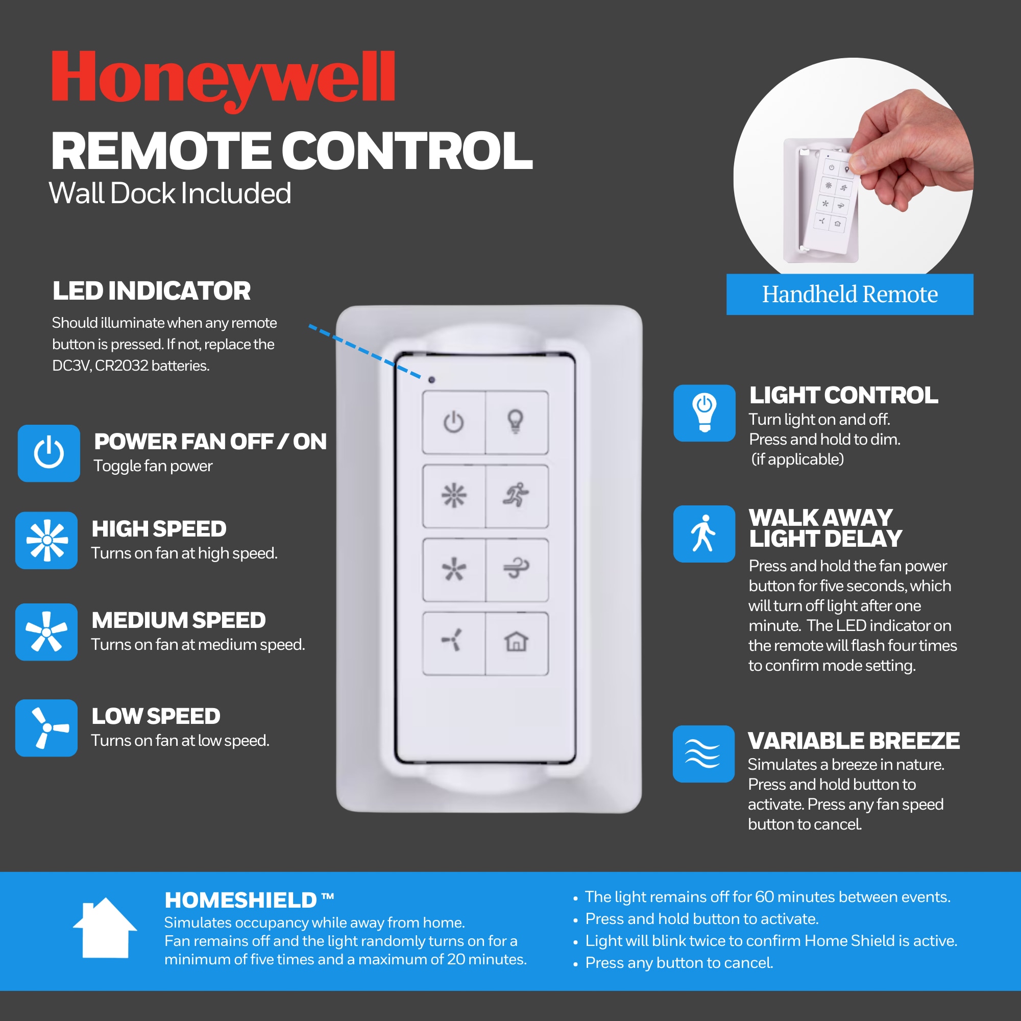 Honeywell 43309 Ceiling-Fan-Mtg-Hdwr - View #2