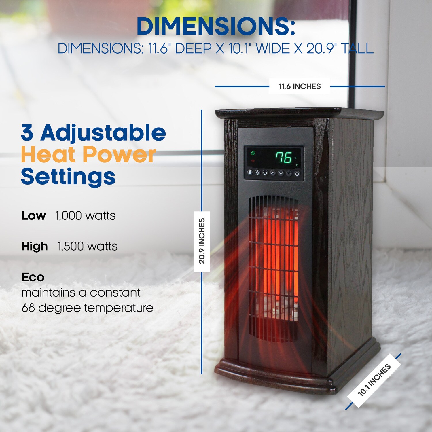 Lifesmart 47881 Portable-Electric-Heat - View #2