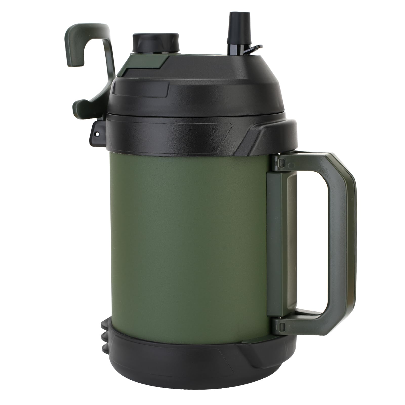 Oyezvary  128oz Large Insulated Stainless Steel Sports Water Jug Triple Wall Vacuum Insulation Sweat Proof Wide Mouth Bottle with Straw and Flip