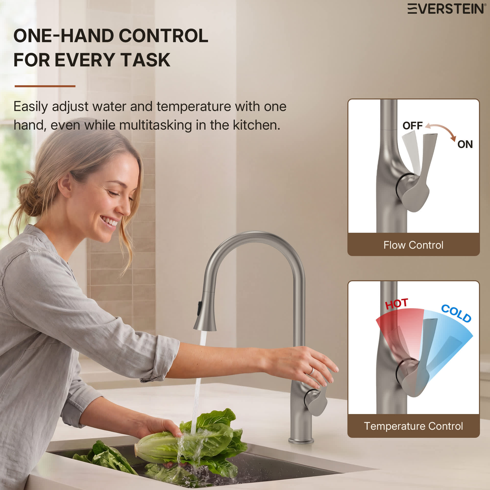 EVERSTEIN SFS-1342K-SS Kitchen-Faucets - View #6