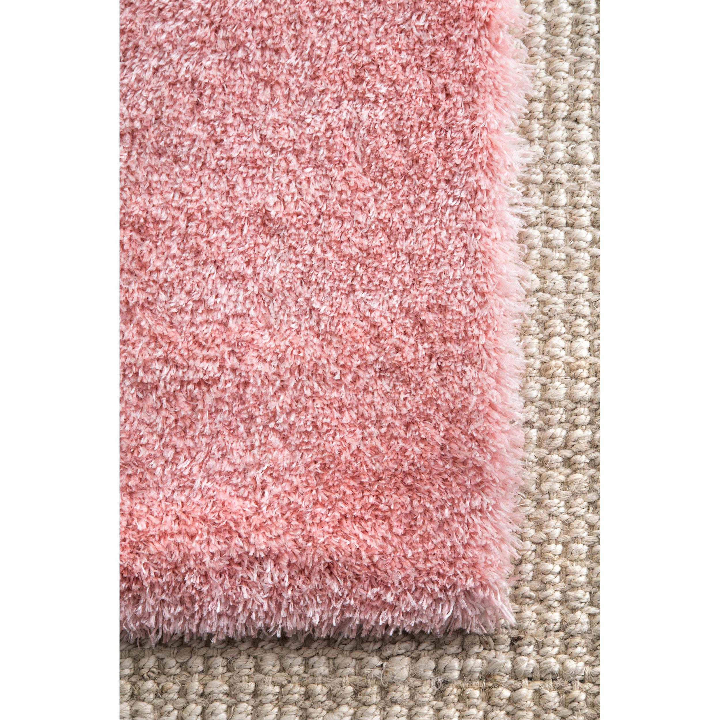 nuLOOM Gynel Cloudy Shag Baby Pink 5' 3 Square Rug