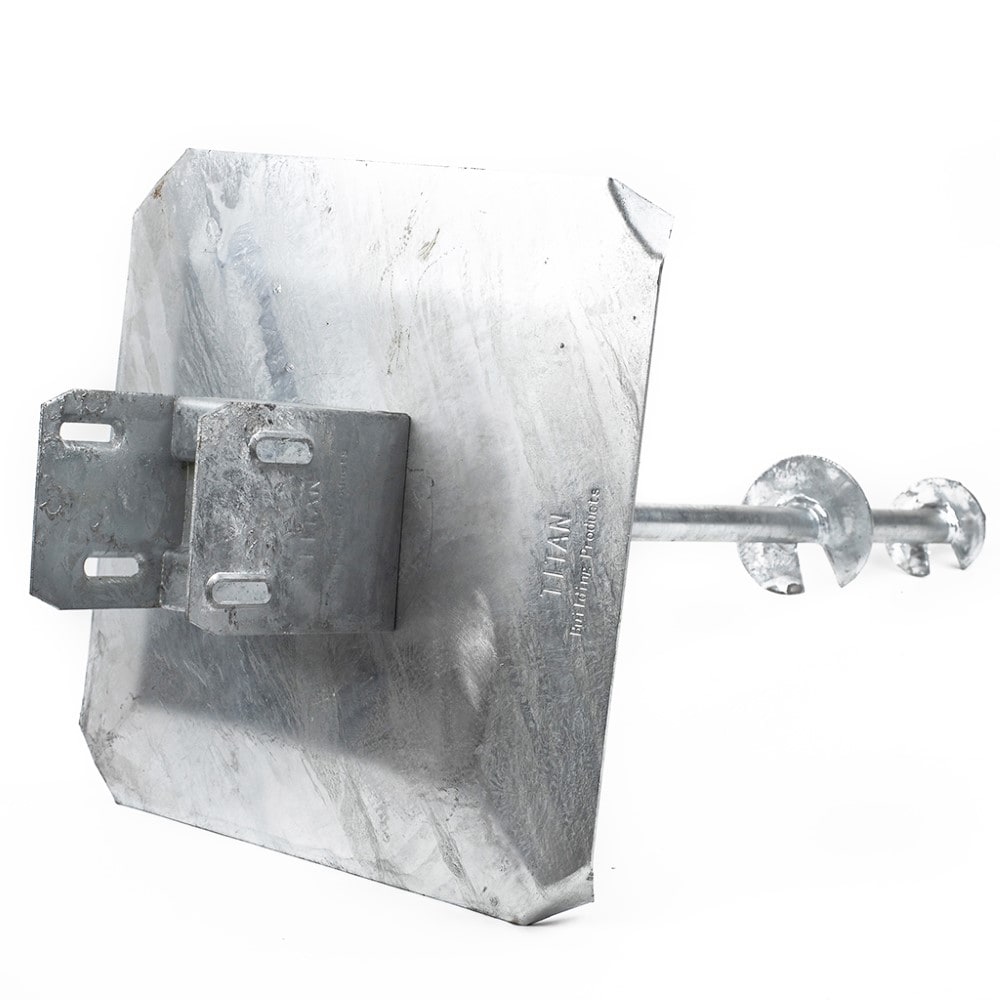 TITAN BUILDING PRODUCTS TIDF662900 39-in x 12.25-in Deck foot anchor Galvanized steel Steel Support bracket