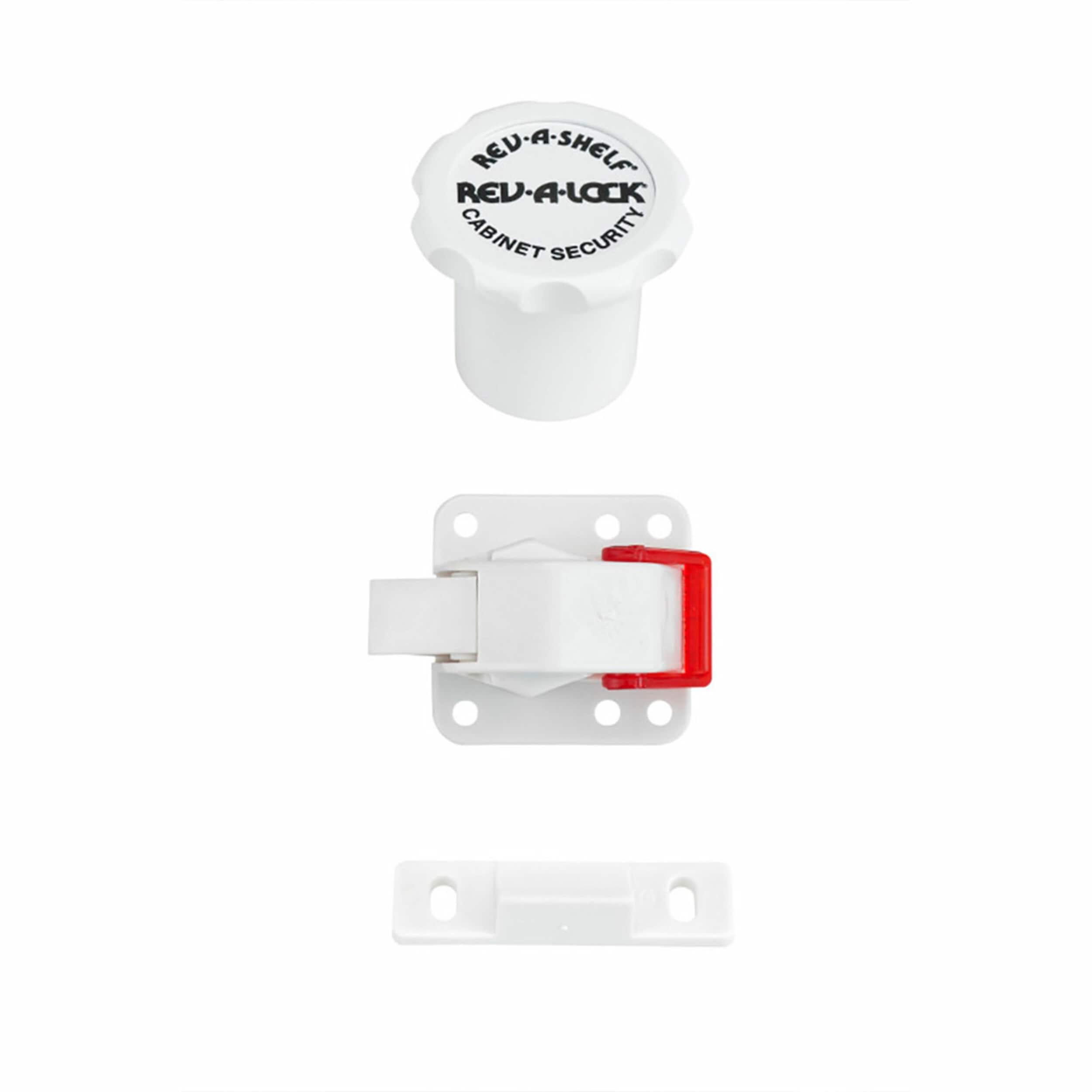 Rev-A-Shelf 166200 57.15-Millimeters White Magnetic catch Cabinet Latch