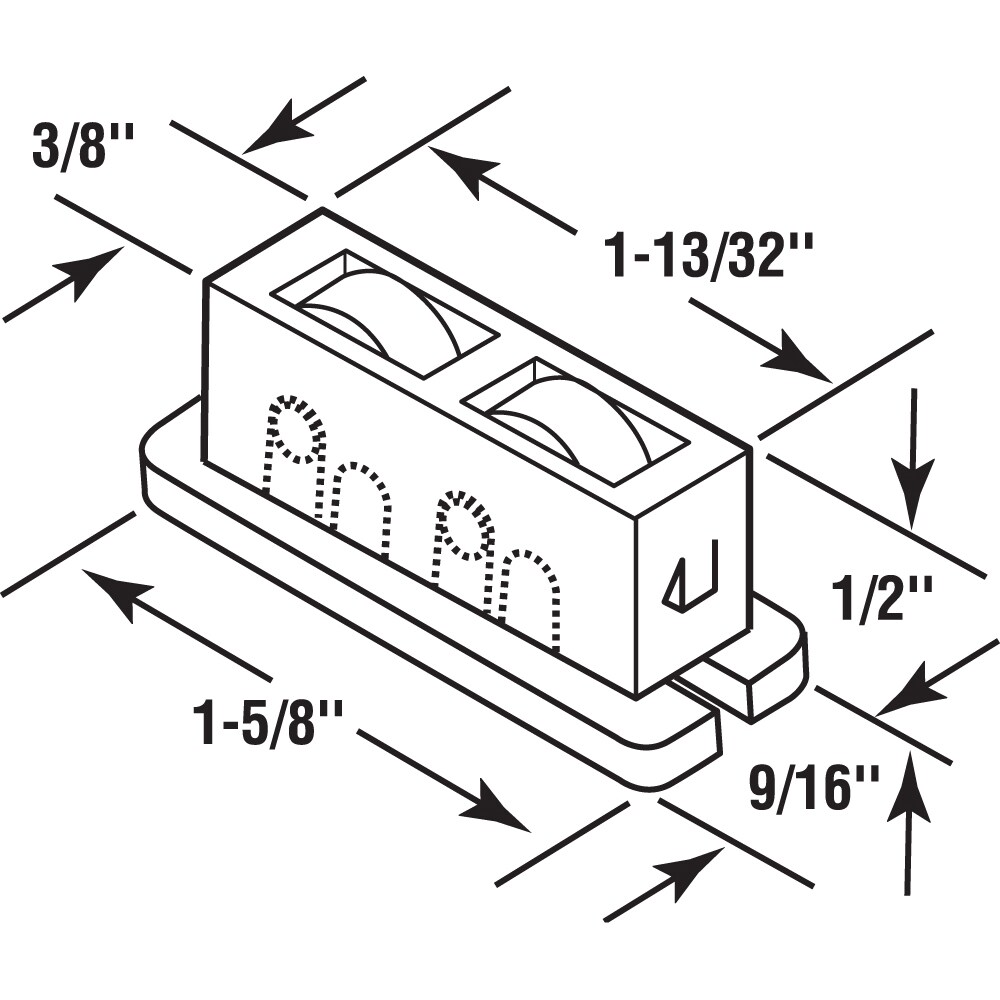 Prime-Line G 3208 Horizontal-Sliding-Window-Rollers - View #2