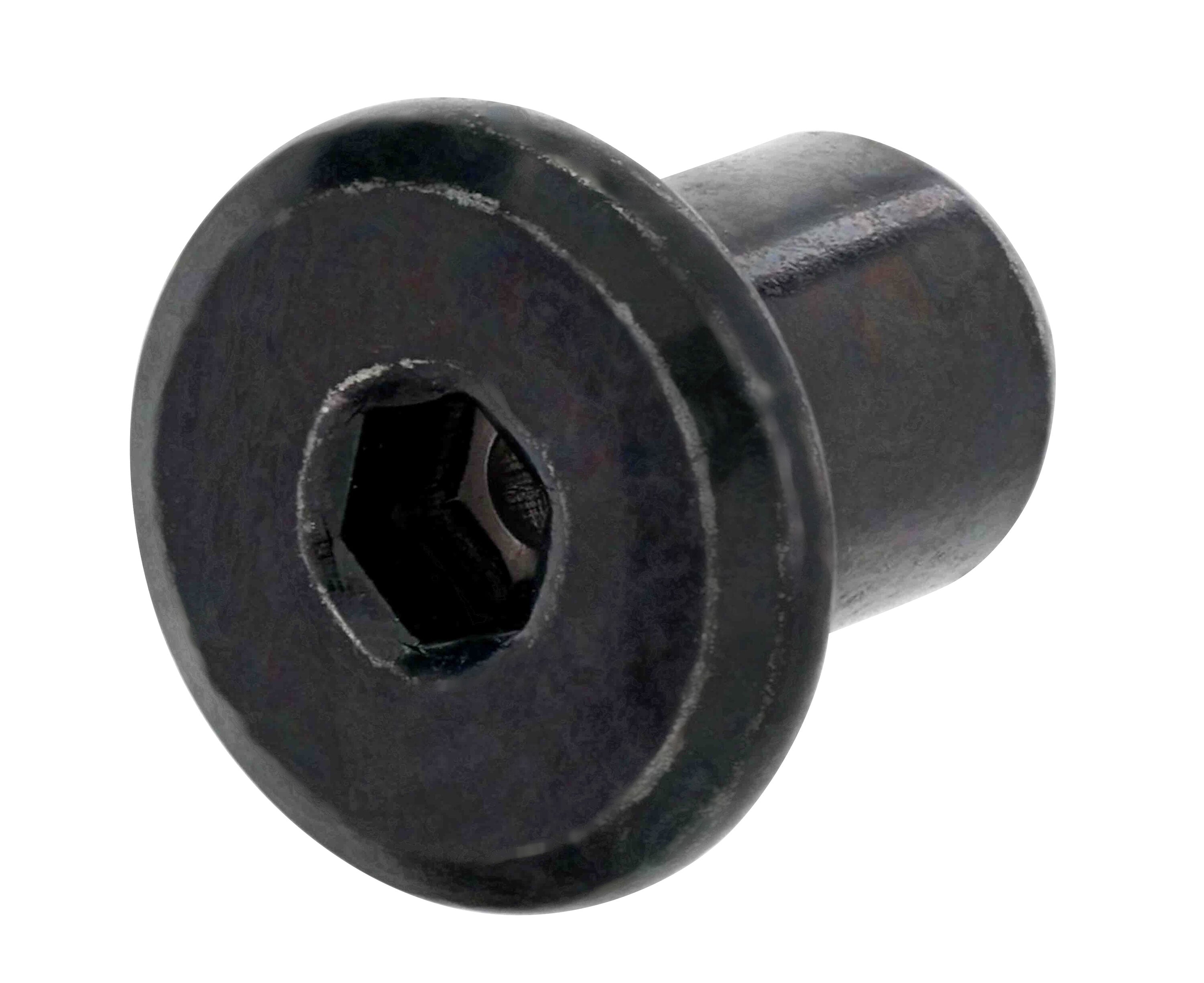 Hillman M6 Black Zinc Hex Drive Joint Connector Cap Nut #886275