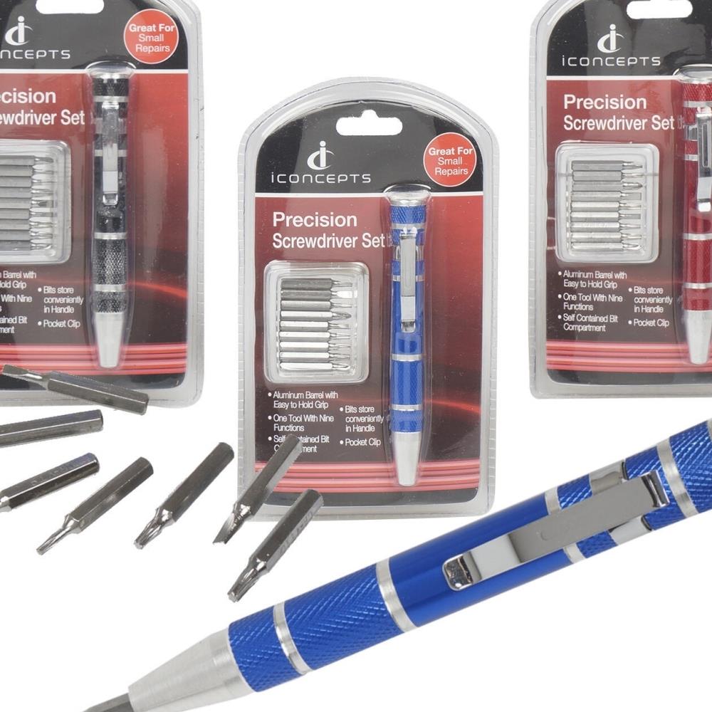 DDI DLR461974  2335340 Precision Screwdriver Set- Assorted Color, 10 Piece- Case of 24