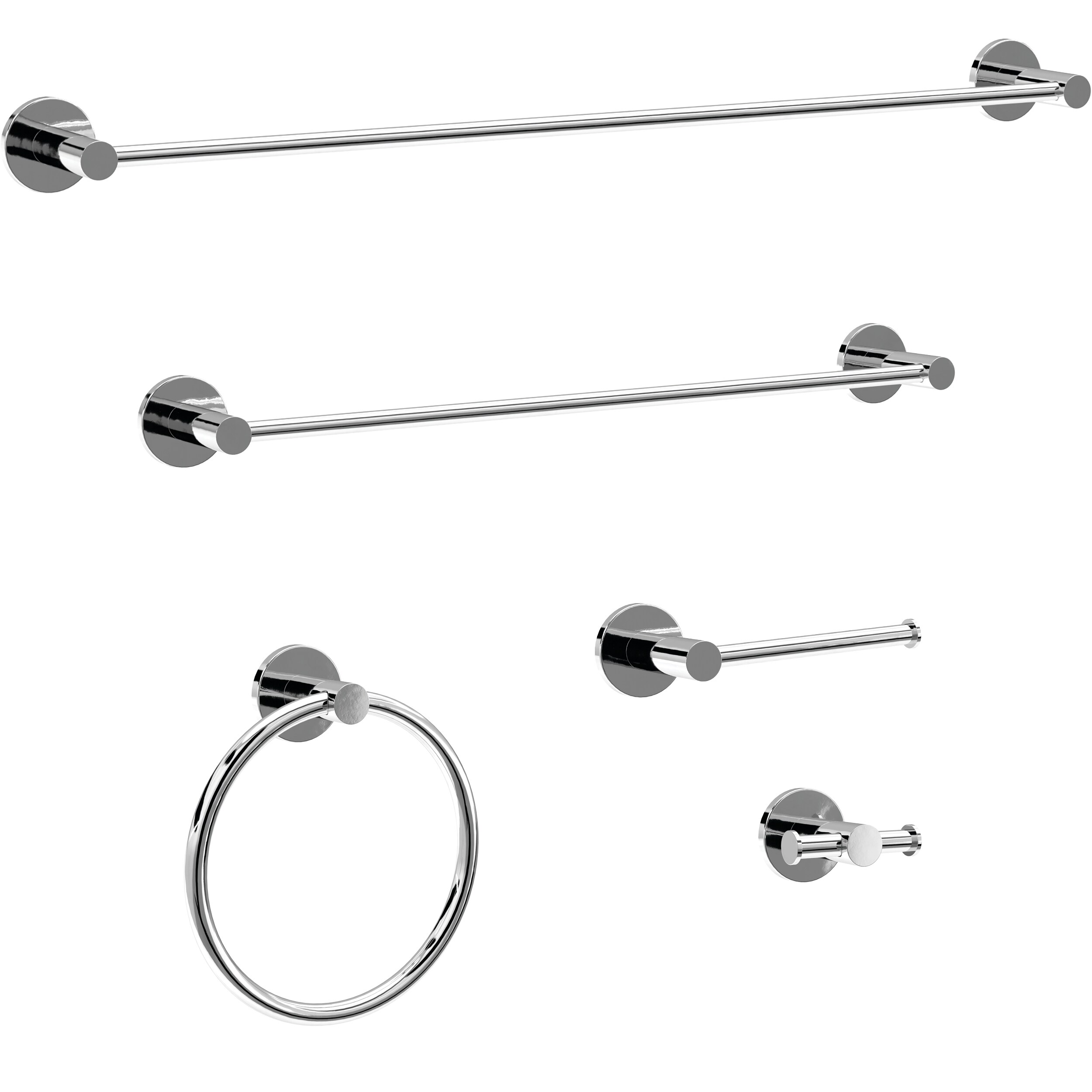 Polished Chrome Double Wall Mounted Towel Hook