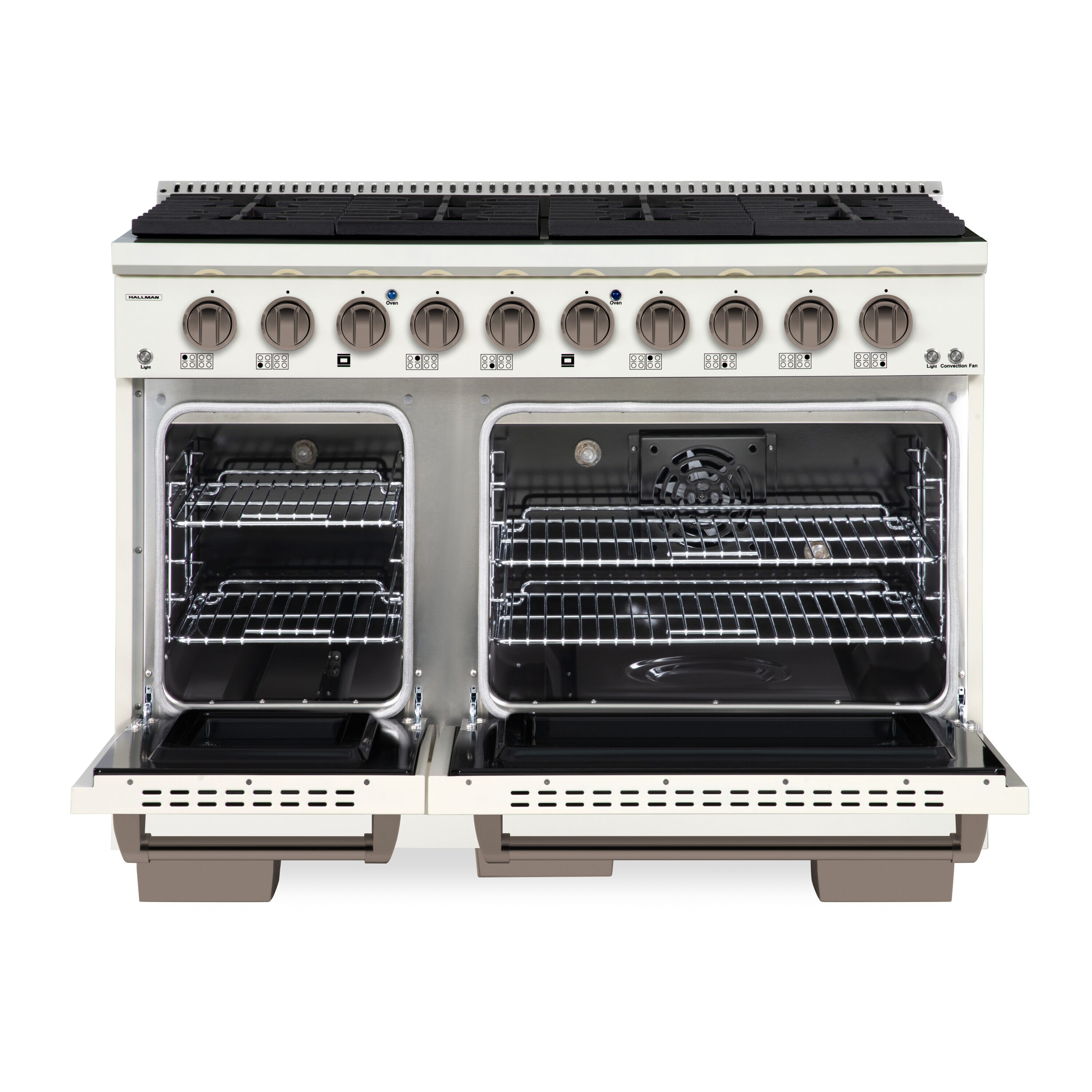 Hallman HBRG48BZAW Double-Oven-Gas-Ranges - View #5