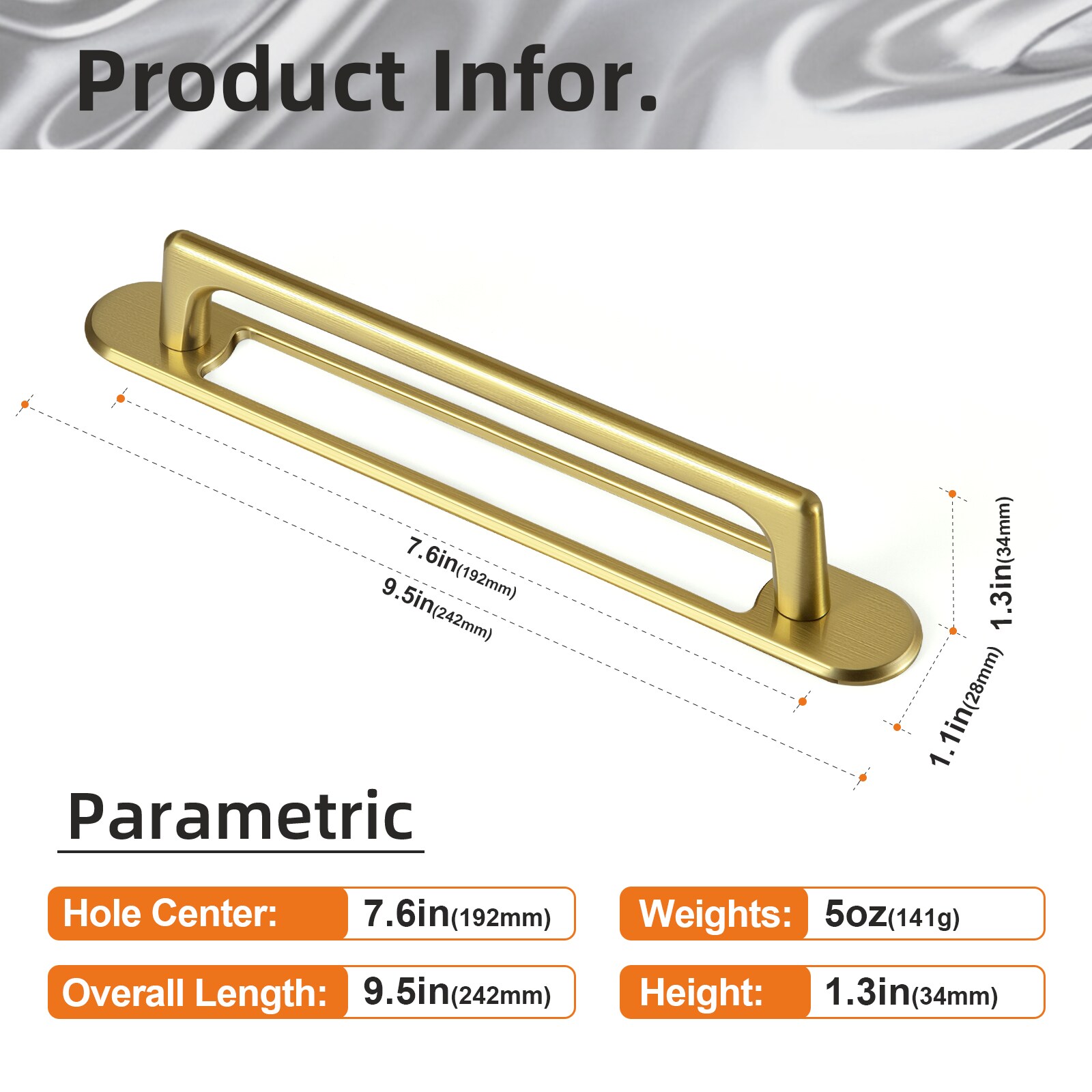 Miaokesen 052LSJ-G021-192-2 Cabinet-Pulls - View #2