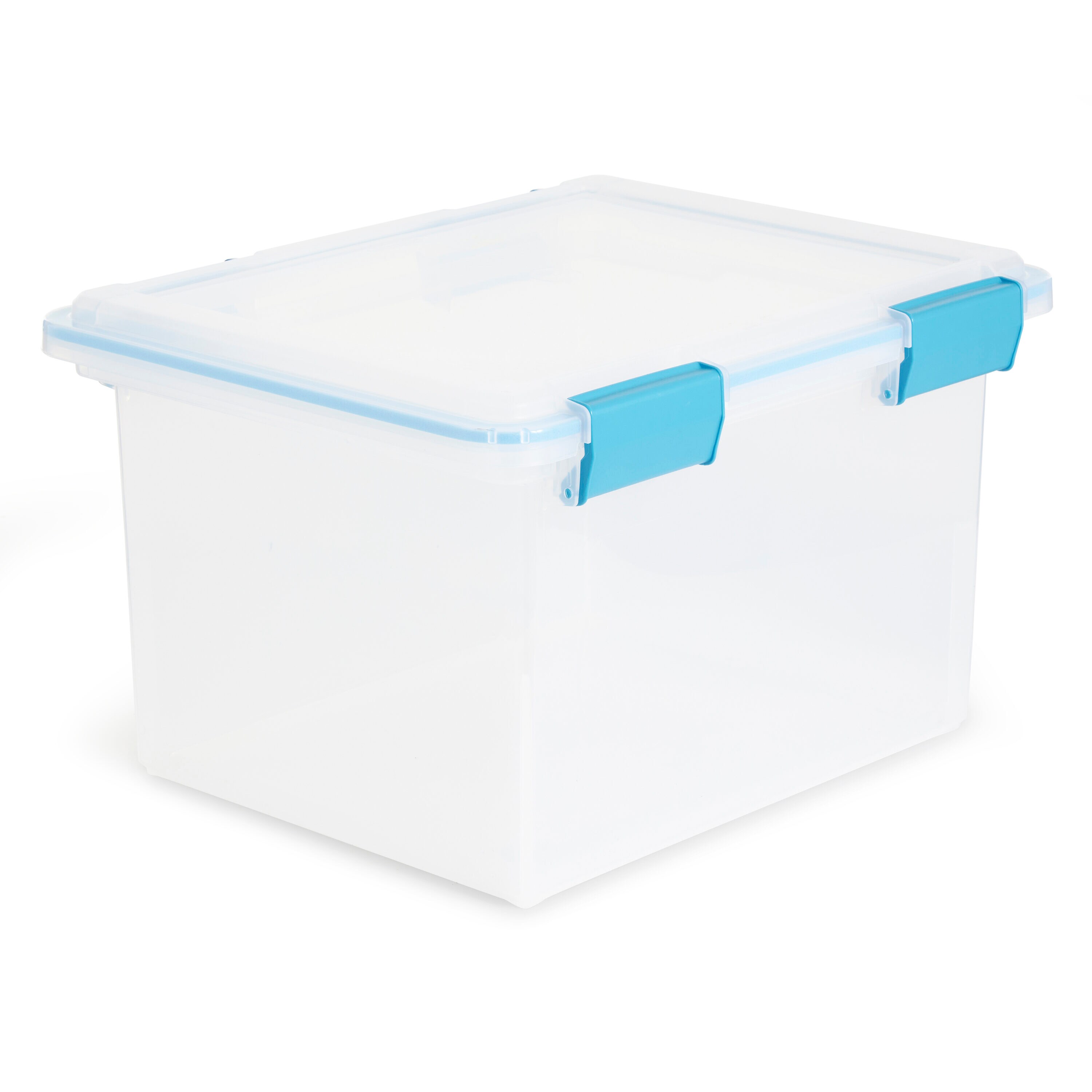 Sterilite 32 Quart Clear View Storage Container Tote with Lid, 24 Pack