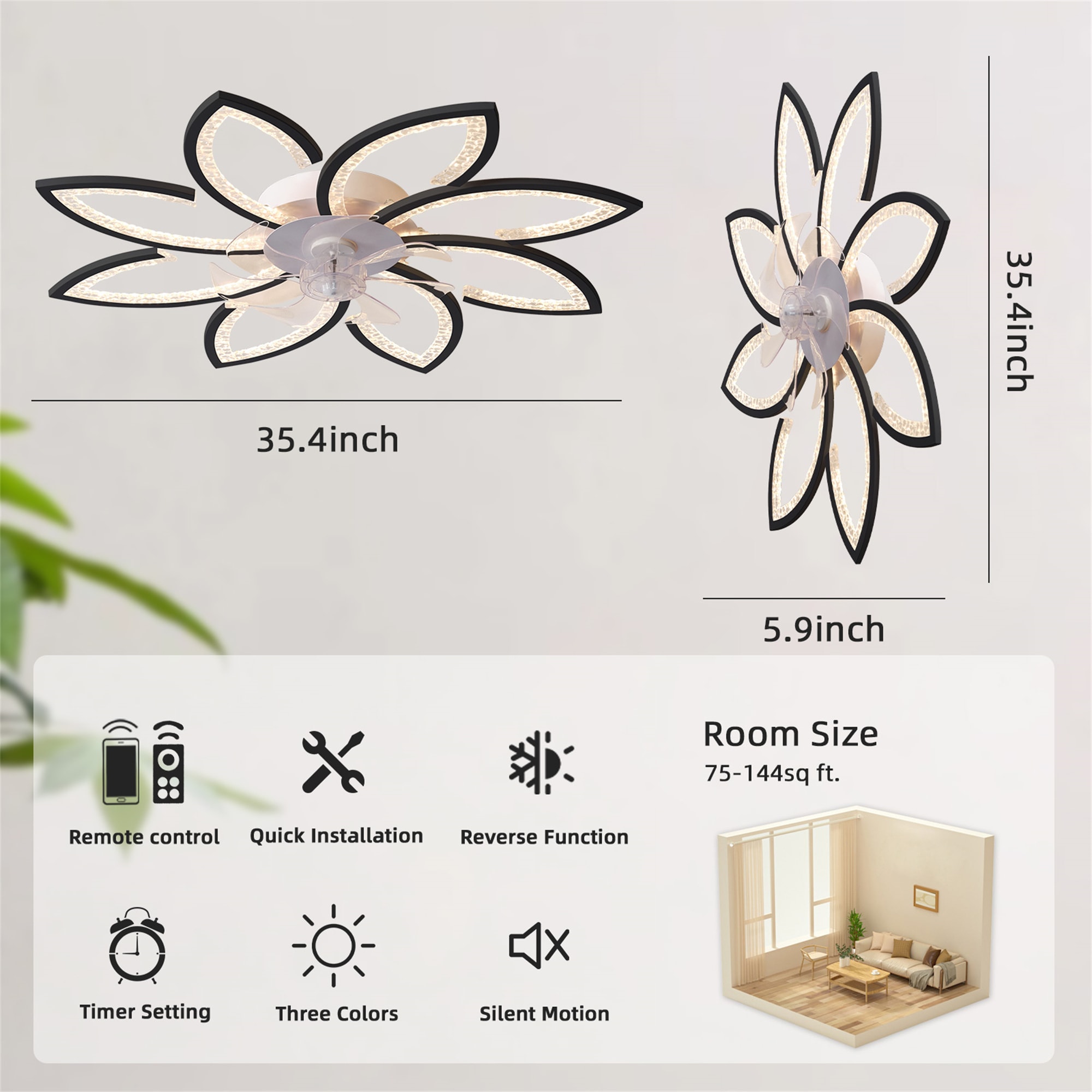 BABOOM BOM-2P29176-OR Ceiling-Fans - View #5