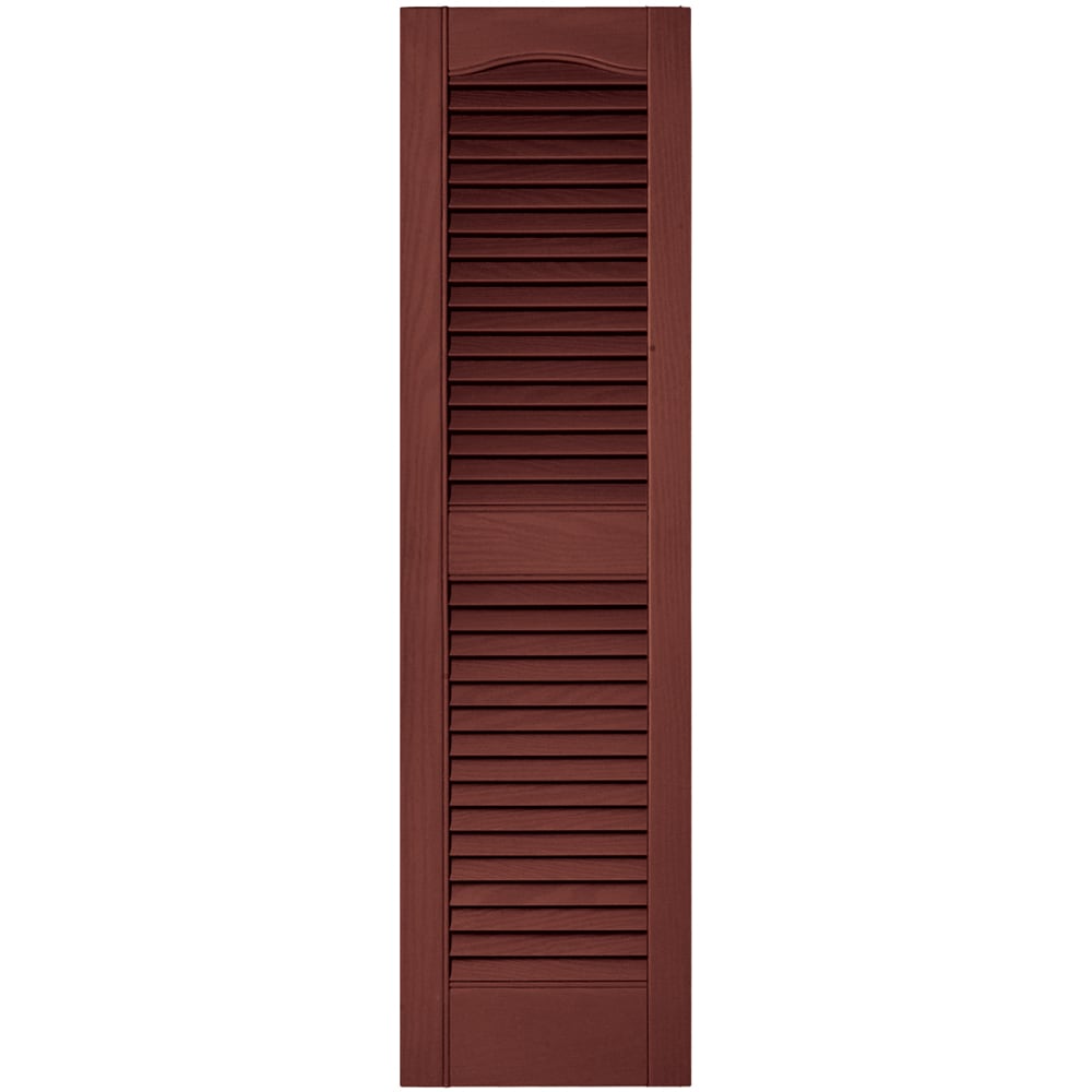 Vantage 12-in W x 43-in H Cambridge Red Exterior Shutters in the ...