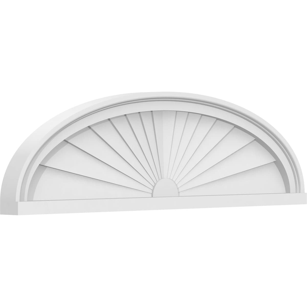 Ekena Millwork PEDPS034X095ELL01 34-in W x 9.5-in L PVC Pediment