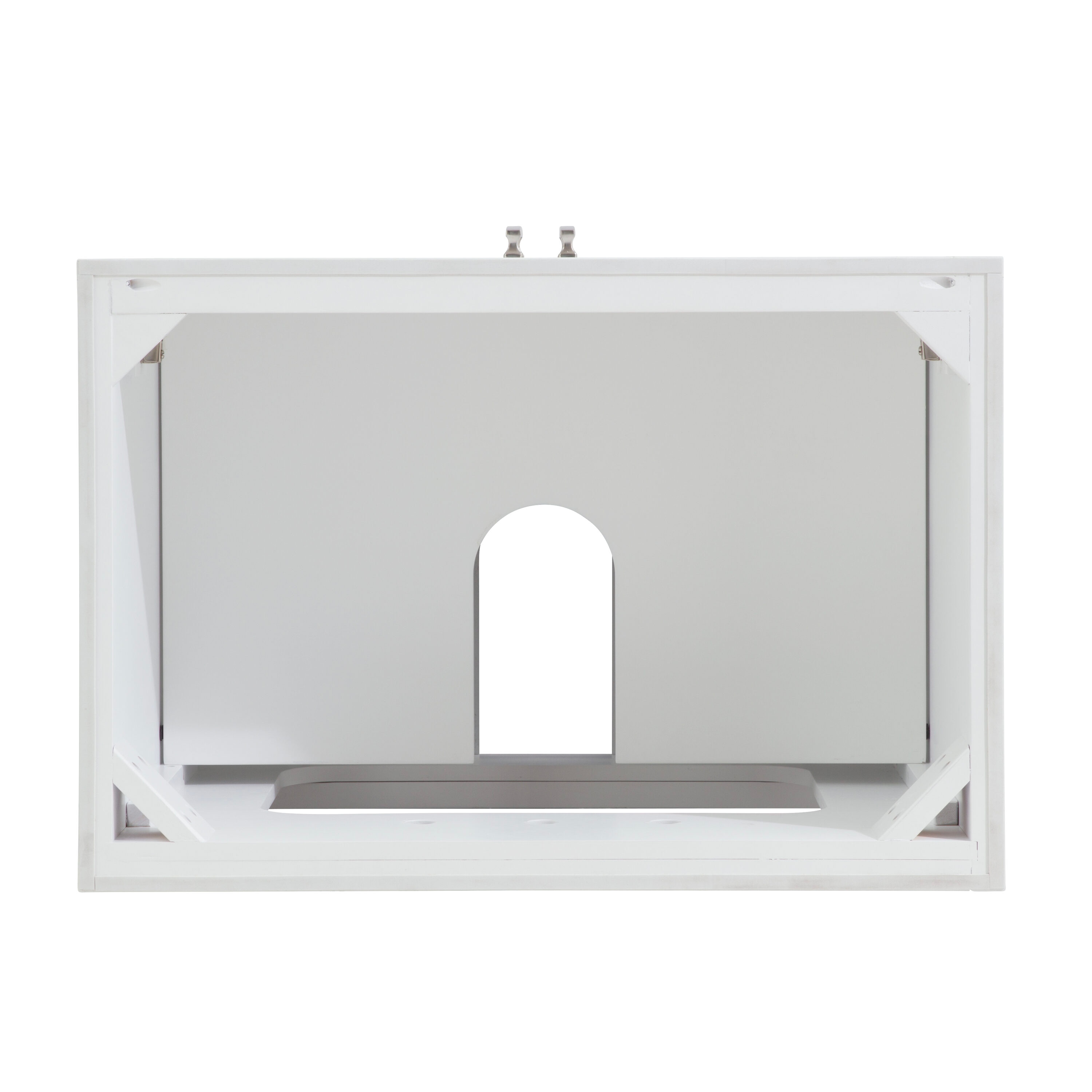 allen + roth Floating 30-in White Undermount Single Sink Floating ...