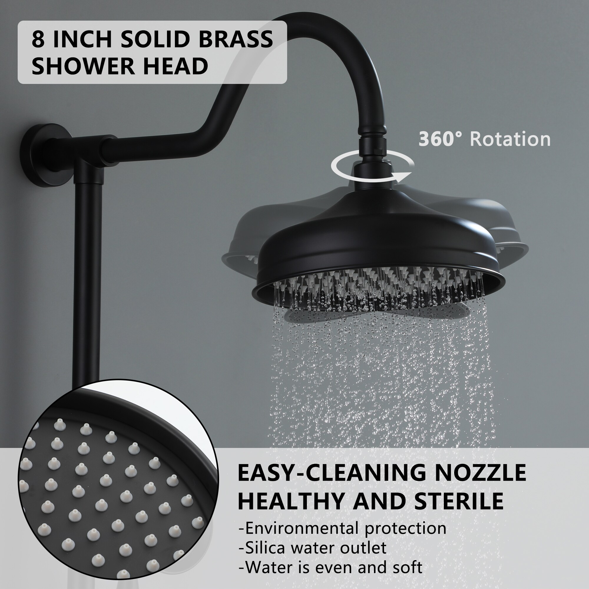 Mondawe AM-S133A2C-10GB Showerhead-Bar-Panels - View #4