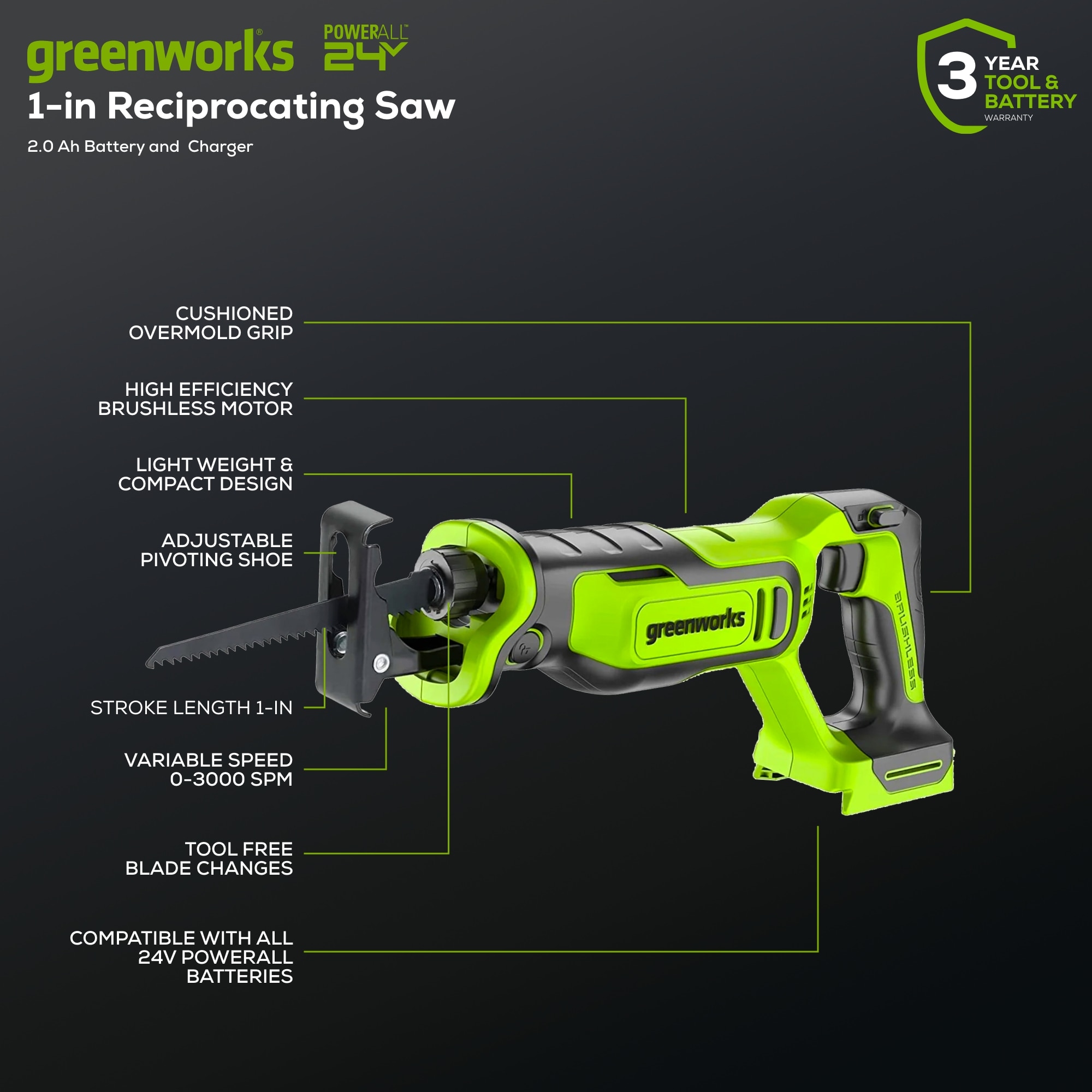 Greenworks 1201002 c100095 - View #2