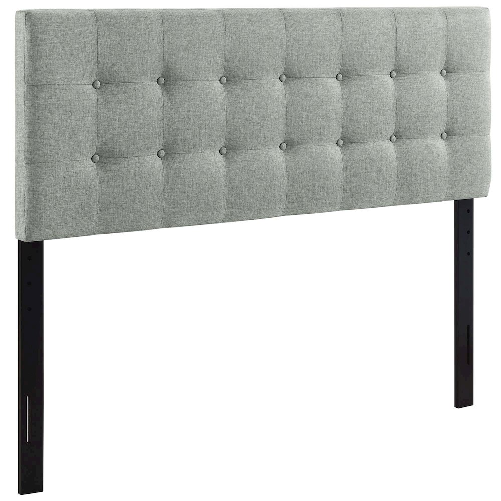 Modway MOD-5170-GRY Emily Upholstered Fabric Queen Headboard