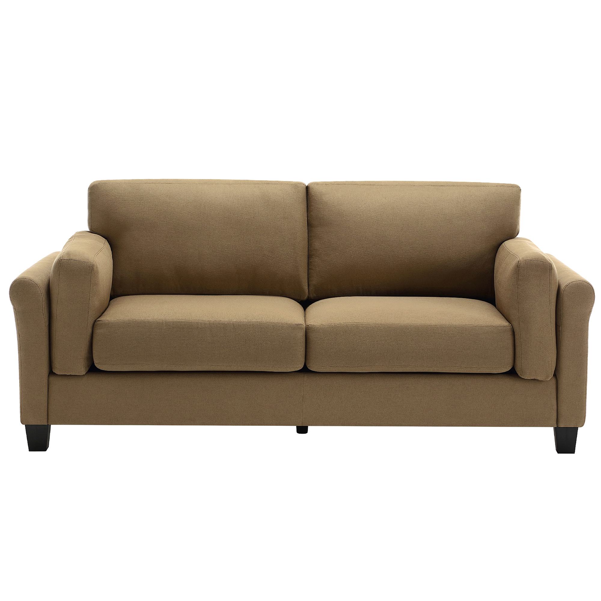 FARATI P308-BROWN-3 78.5-in Modern Brown Sofa