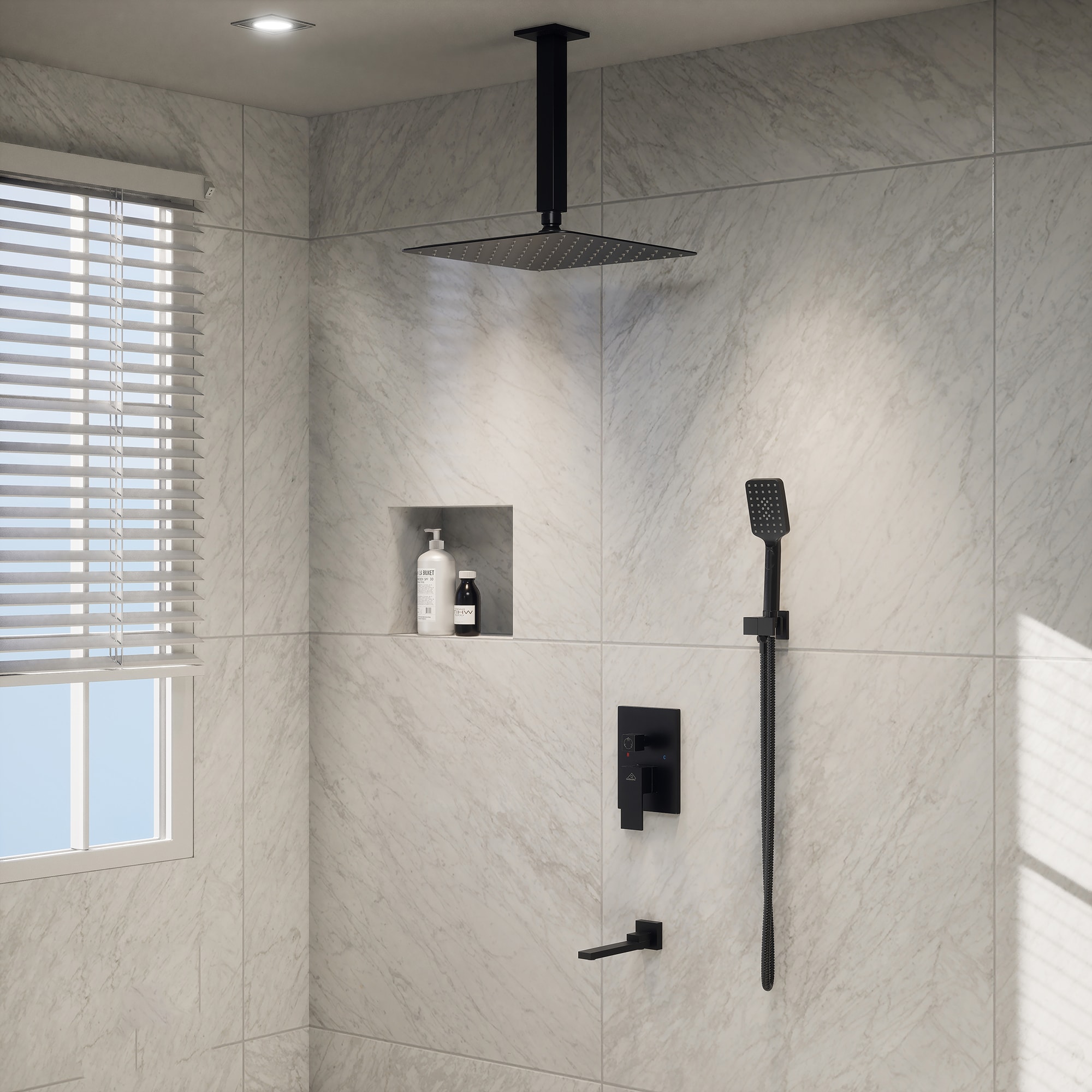 Mondawe MOEB113-12MB Showerhead-Bar-Panels - View #10