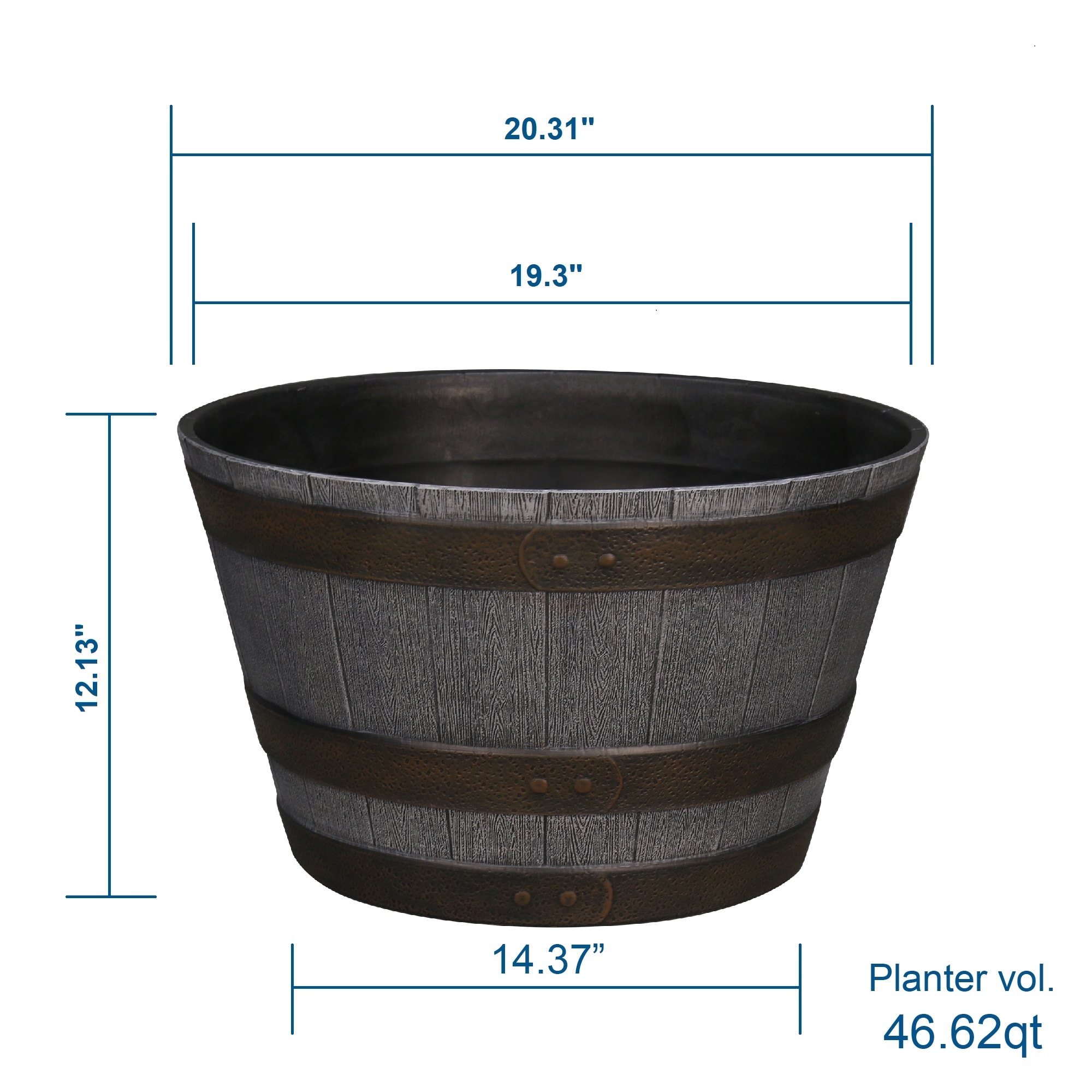 Style Selections PLR0120TYG Planter-Window-Box - View #4