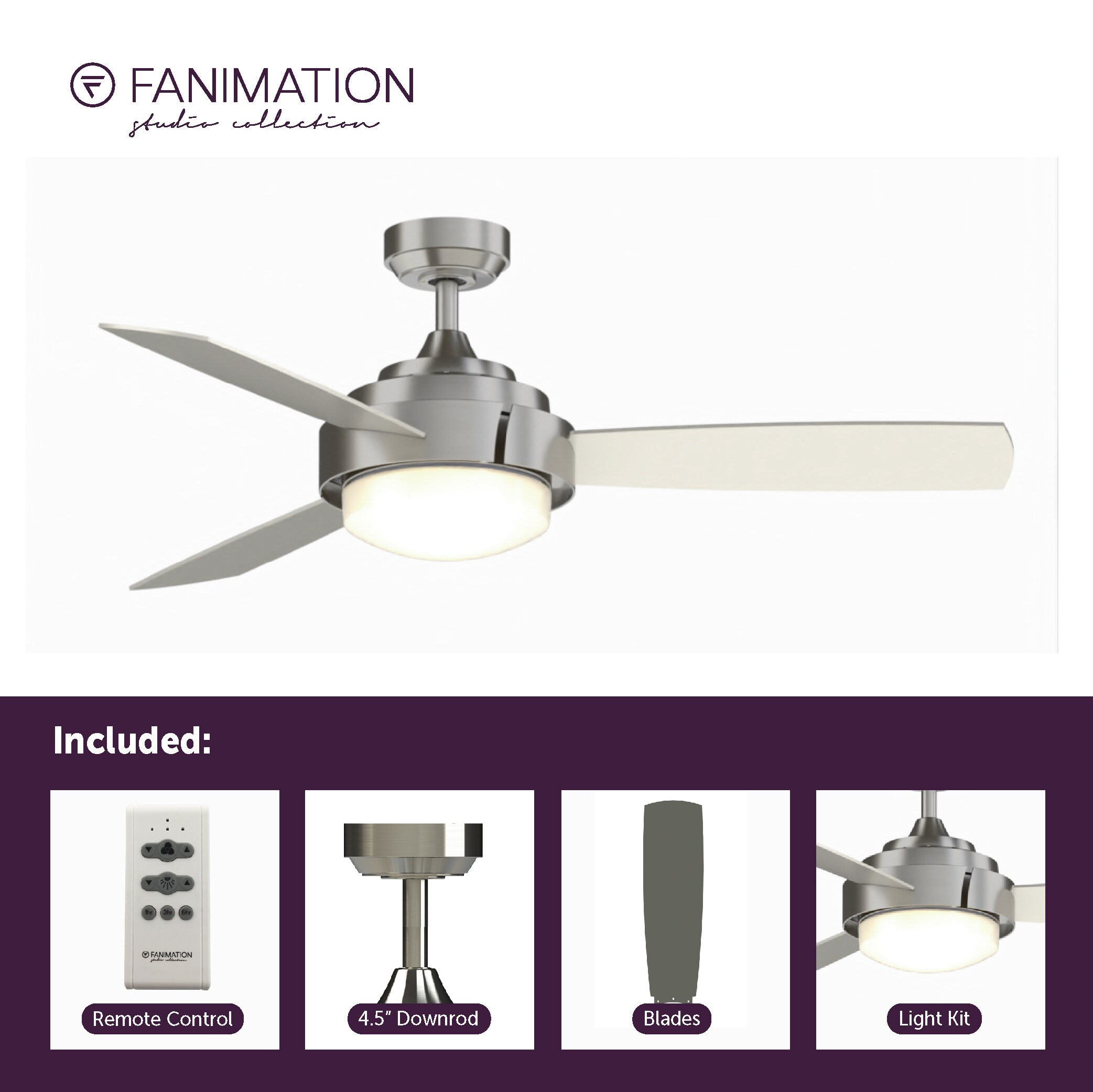 Fanimation Studio Collection LP8081BLBN Ceiling-Fans - View #7