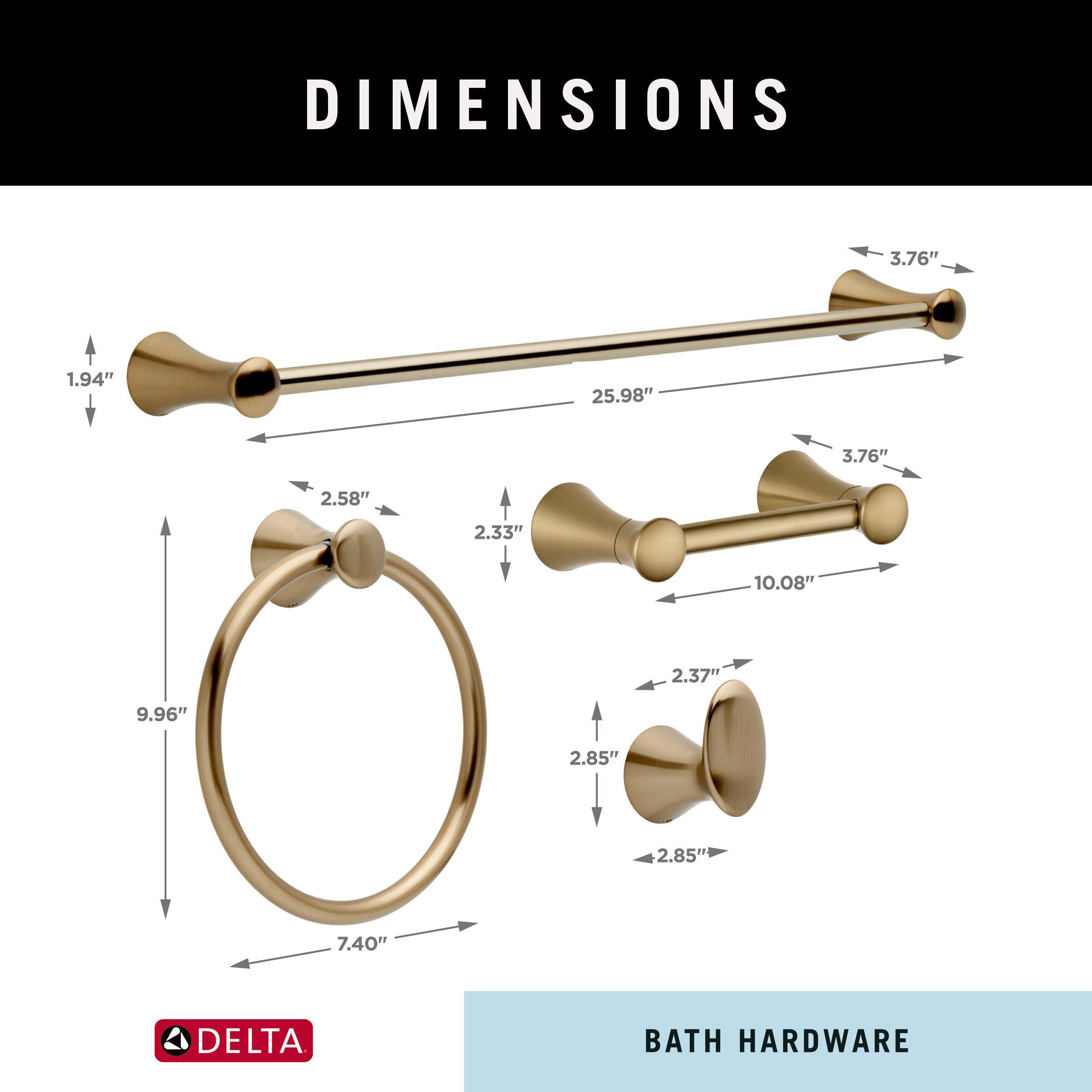 Delta 4-Piece Lahara Champagne Bronze Decorative Bathroom Hardware Set ...