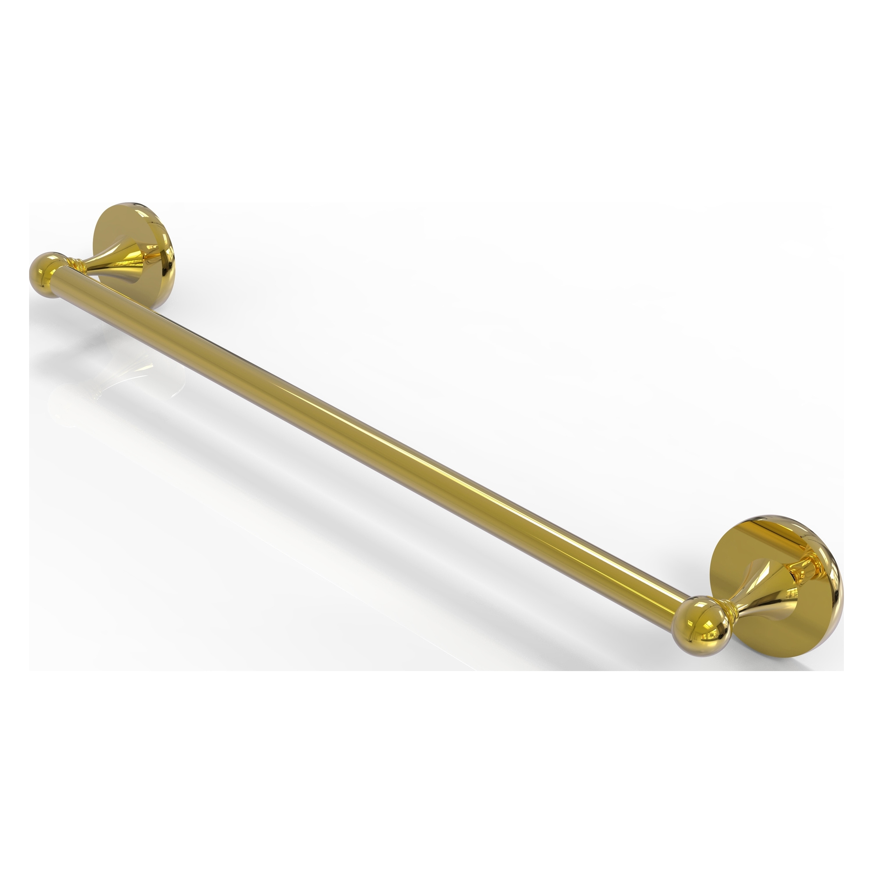 Allied Brass SL-41-30-PB Shadwell 30-in Polished Brass Wall mount Single Towel Bar