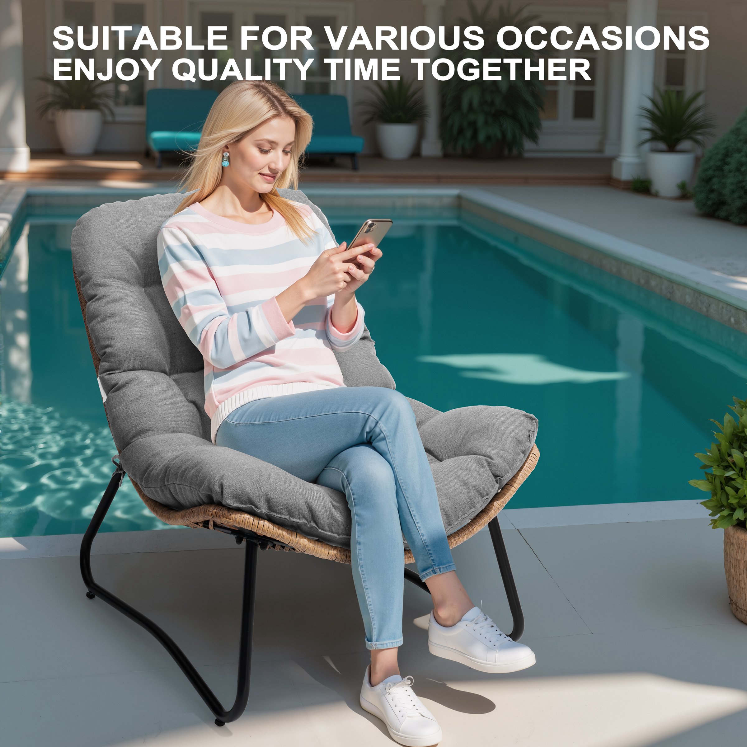 Crestlive Products CL-LS002BLK-2 Patio-Chairs - View #7