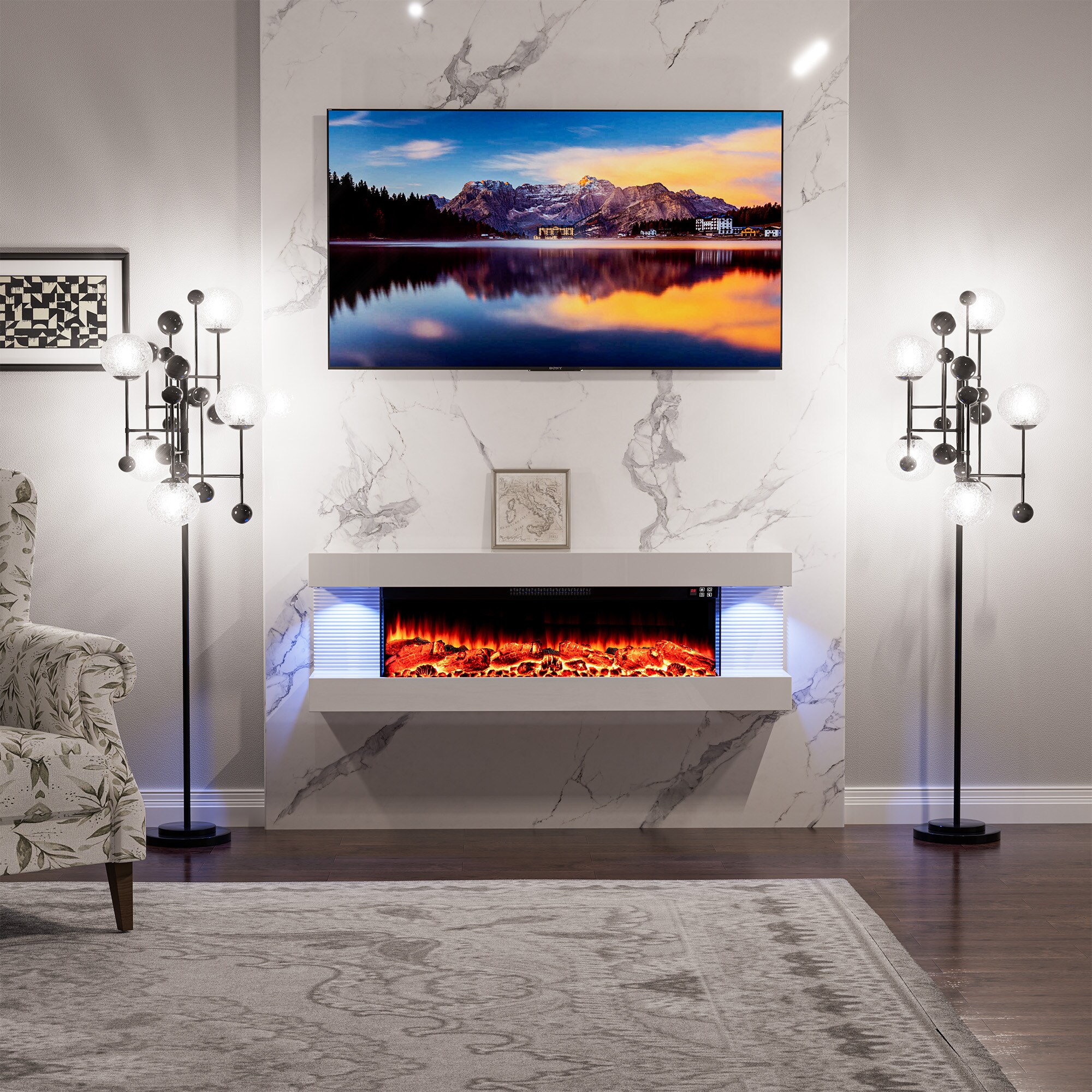 Clihome CL-W50 Electric-Fireplaces - View #2