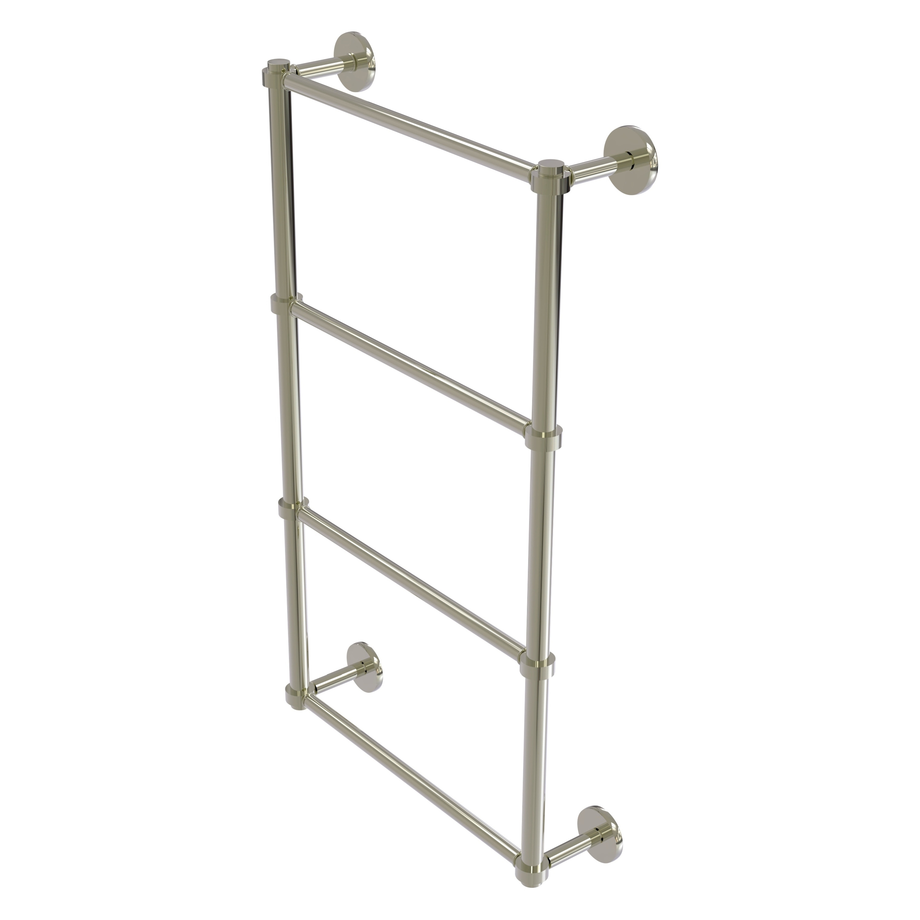 Allied Brass P1000-28-24-PNI Prestige Skyline 24-in double Polished Nickel Wall mount 4-tier Towel Bar