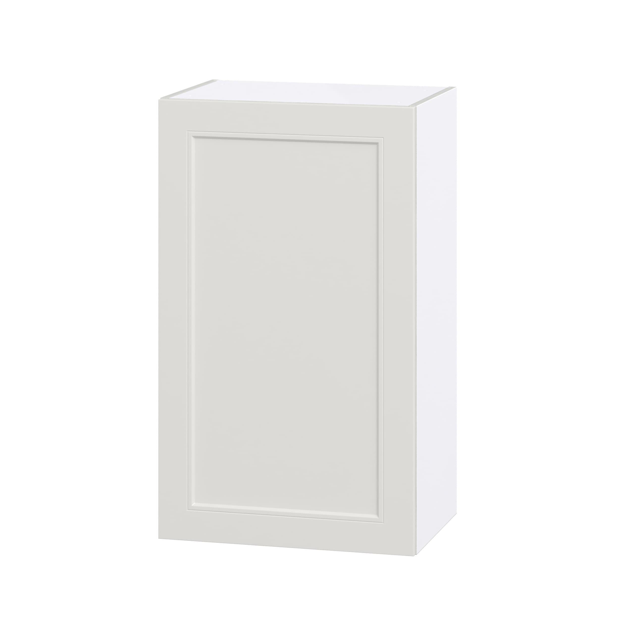 Hugo&Borg DSW2135(L/R)-BE Belcourt 21-in W x 35-in H x 14-in D Painted Light Gray Wall Fully assembled Cabinet (Recessed Panel Shaker)