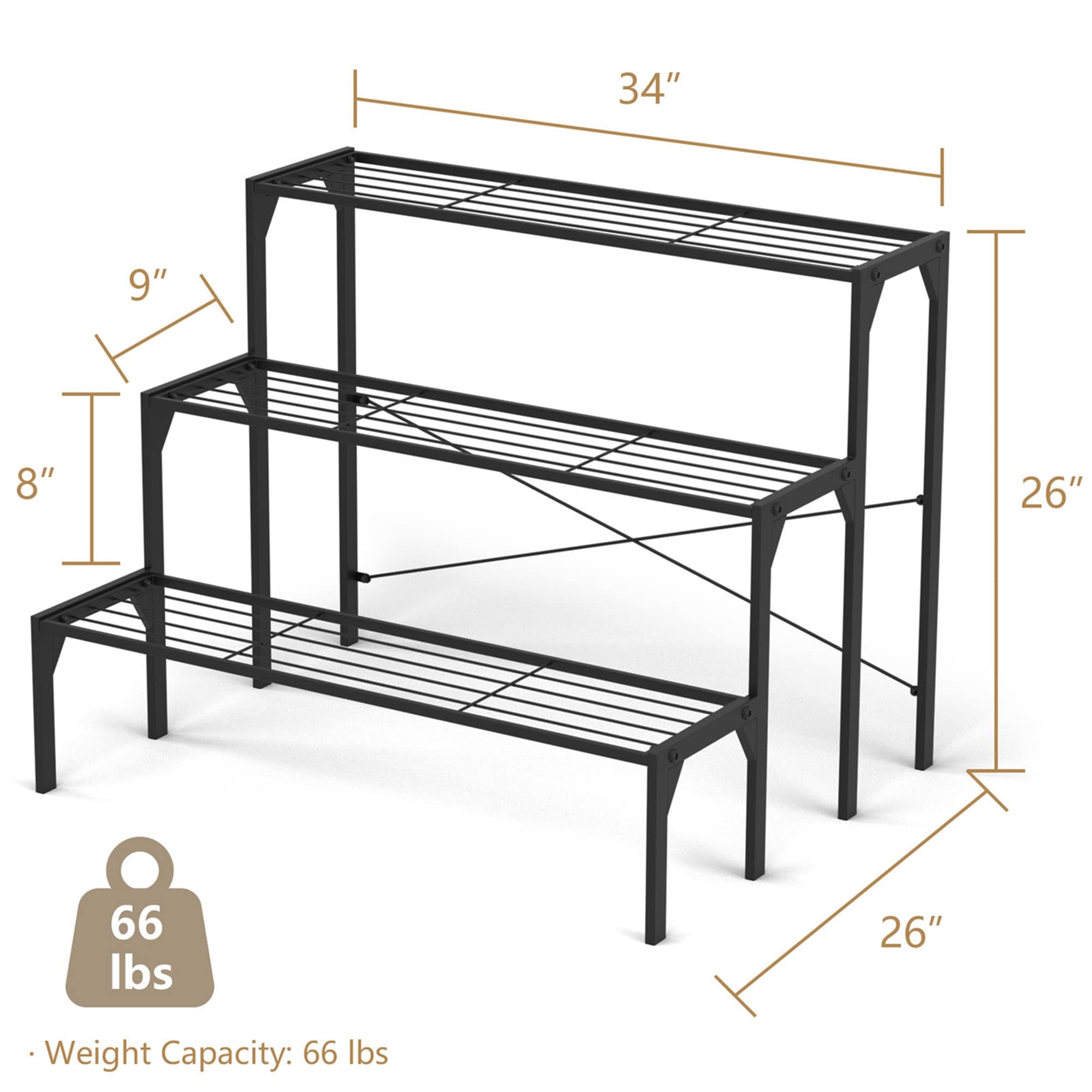 Costway CSHY005225 Plant-Stand - View #3