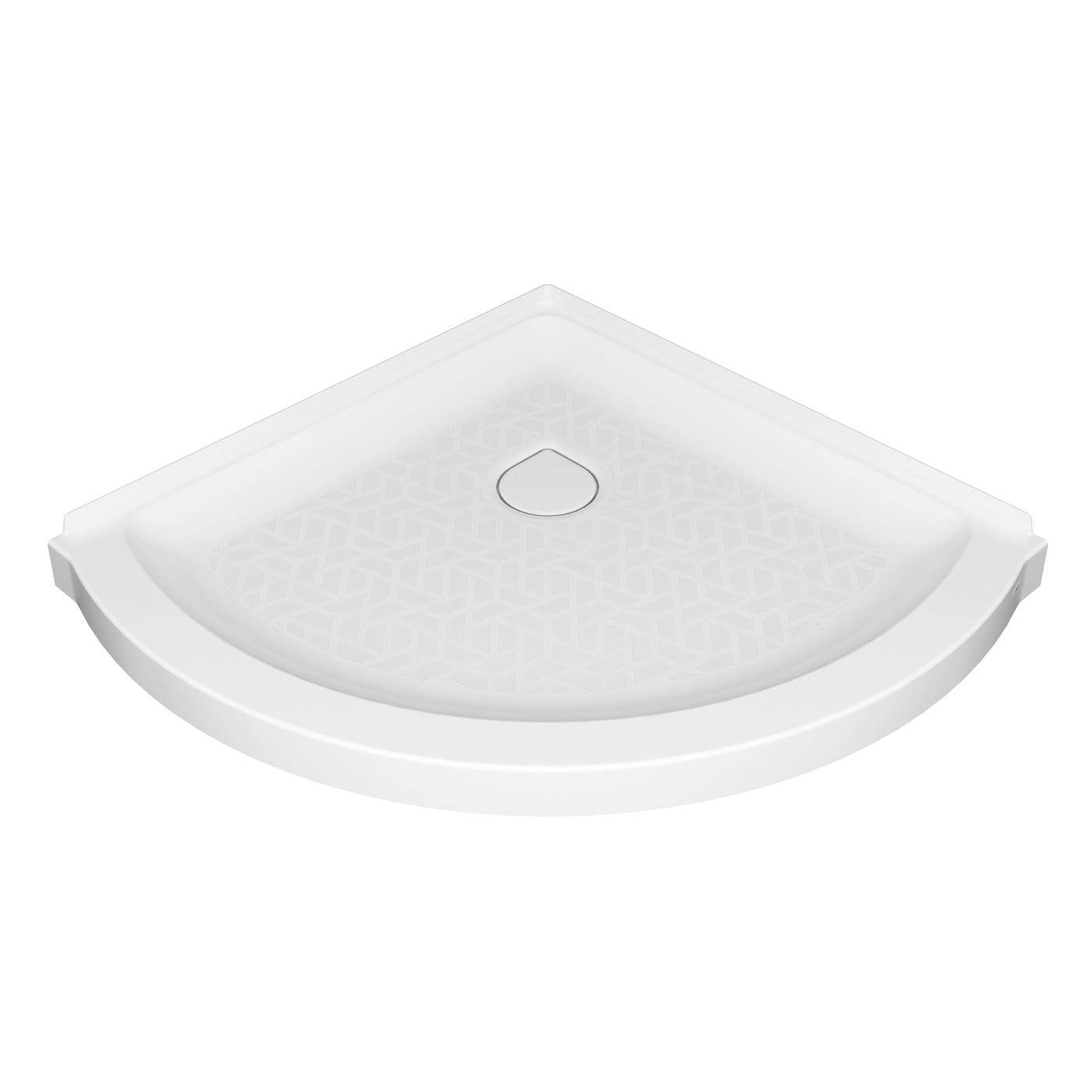 Elevate 36-in W x 30-in L with Center Drain Neo-angle Shower Base (Arctic White) | - American Standard A8016T-CO.011