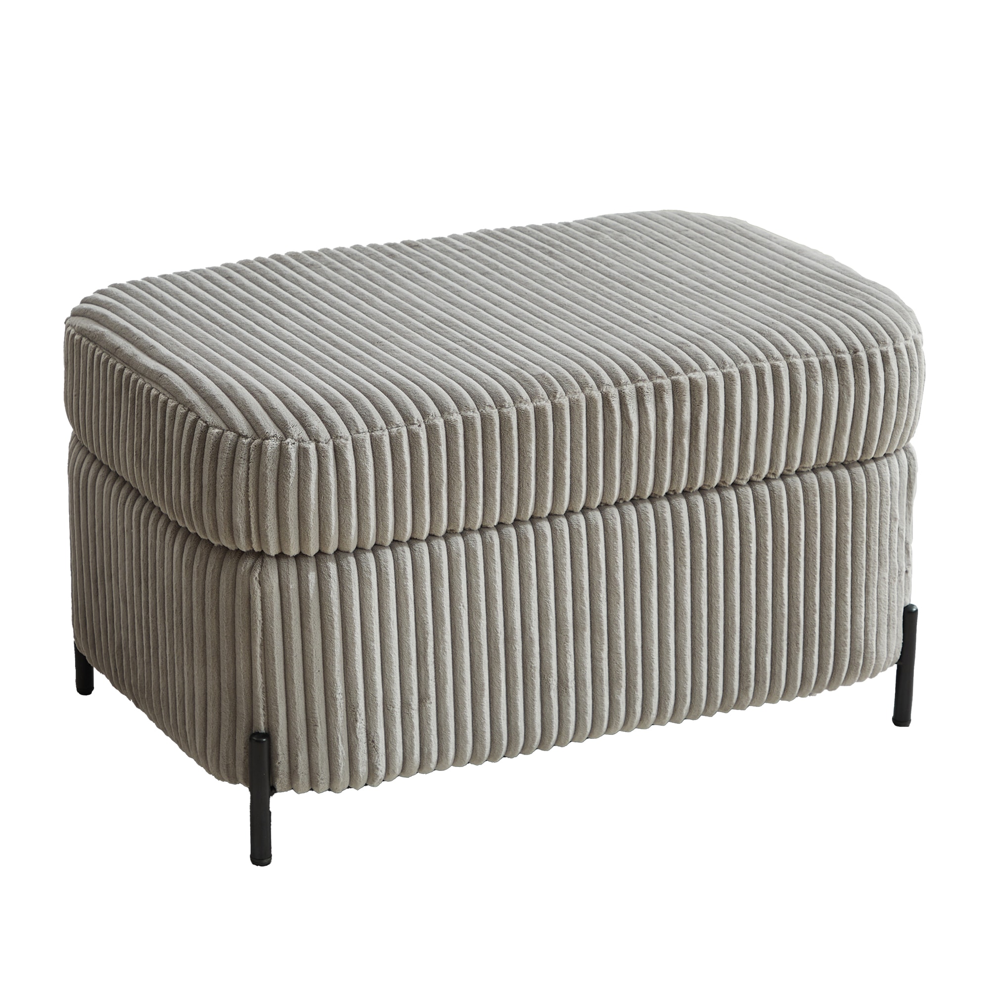 Hrinhom HC-W4003-GRAY Modern GRAY Storage Ottoman