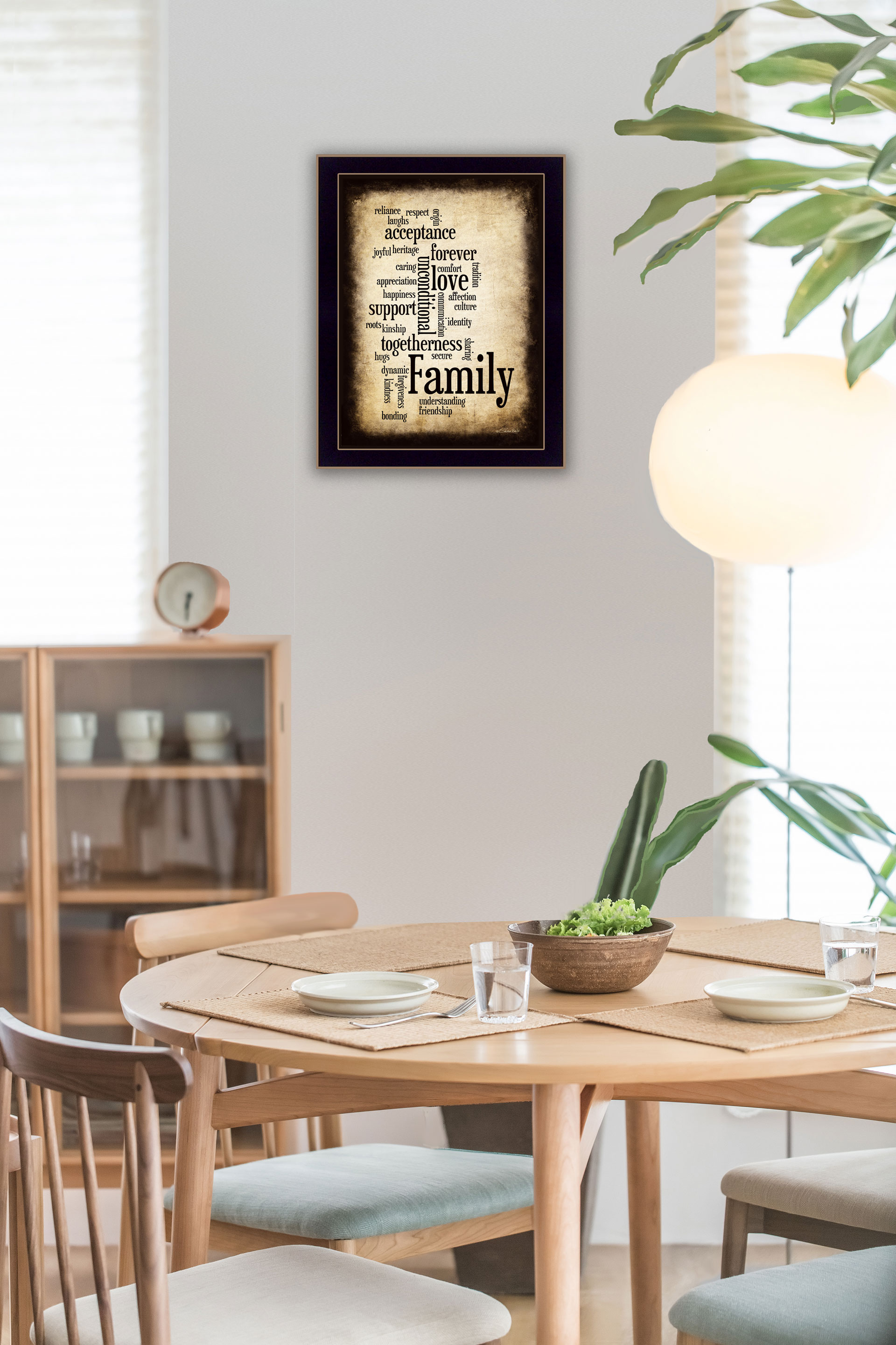 Trendy Decor 4U Family I Susan Ball Black Wood Framed 10-in H x 14-in W ...