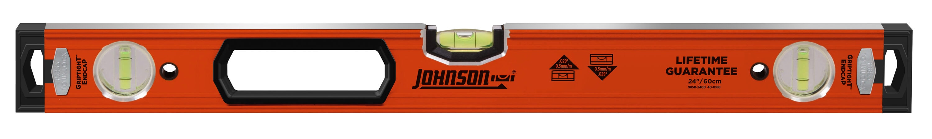 Johnson Level Aluminum 24-in 3 Vial Box Beam Level in the Levels department  at