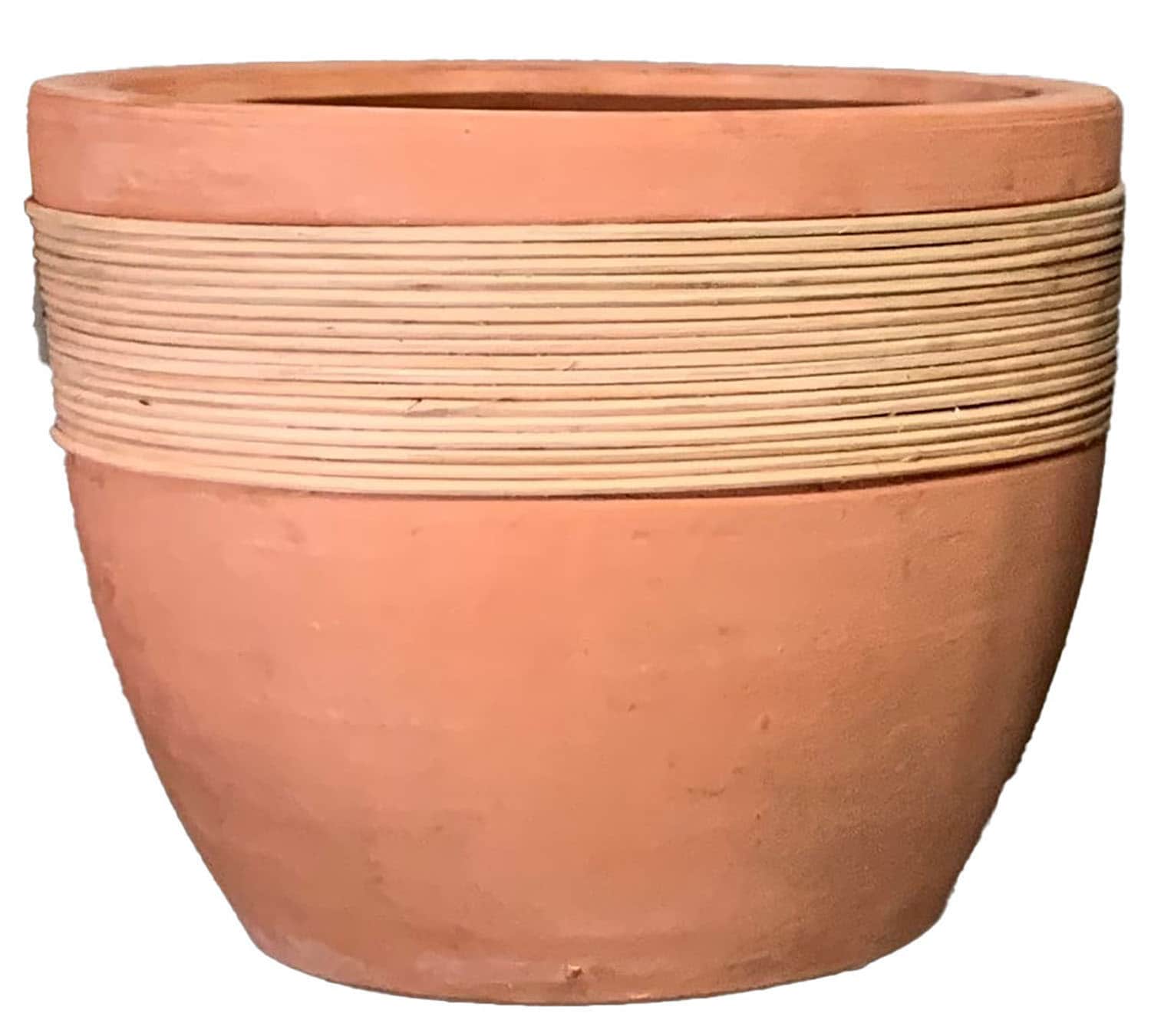 Origin 21 VT.14523 Round 10.03-in W Small Multiple colors/finishes Ceramic Indoor Planter with Drainage Holes