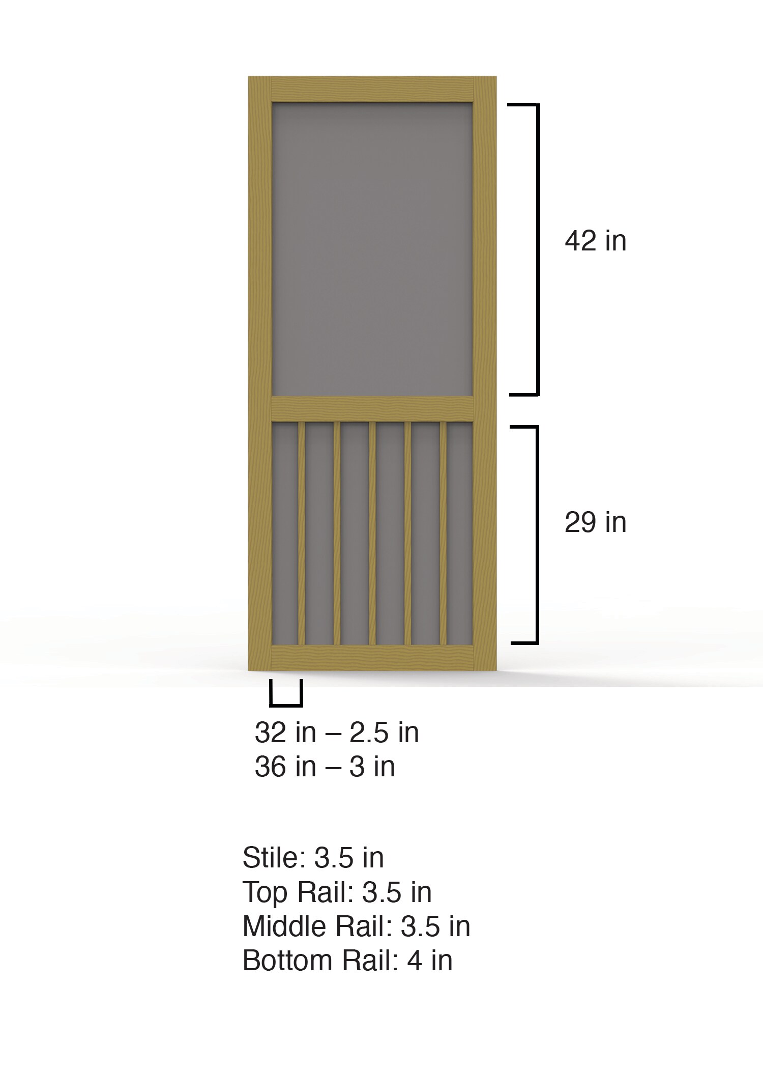 Screen Tight WTIM36PT Screen-Doors - View #4