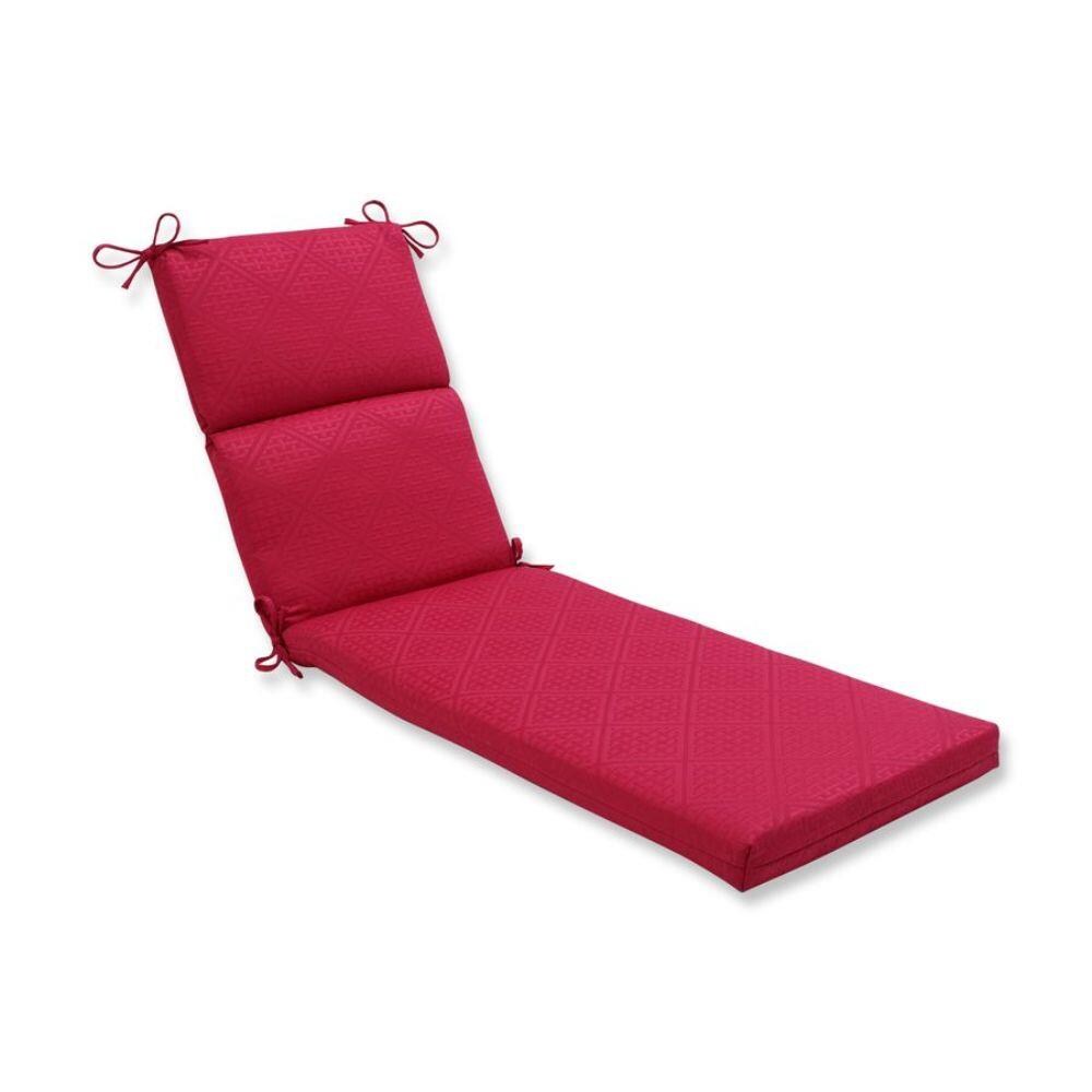 pink chaise lounge cushion