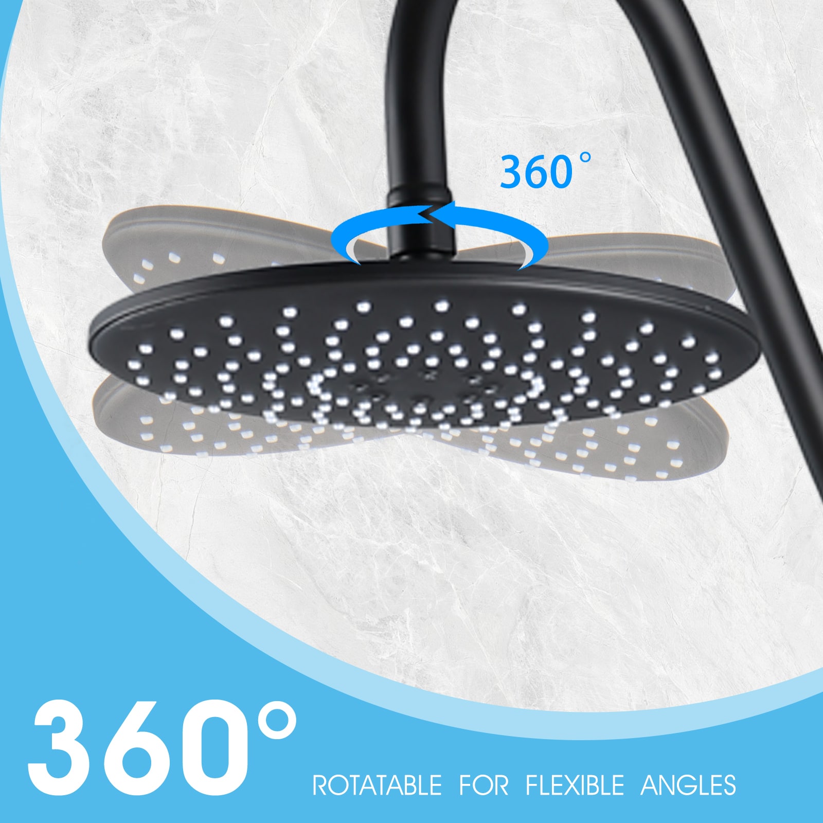 WELLFOR QJ-C-117933NG Showerhead-Bar-Panels - View #4