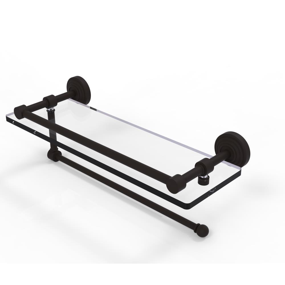 Allied Brass WP-1PT/16-GAL-ORB Waverly Place Oil-rubbed Bronze Wall mount Bathroom Shelf ( 16-in x 5-in x 5-in )